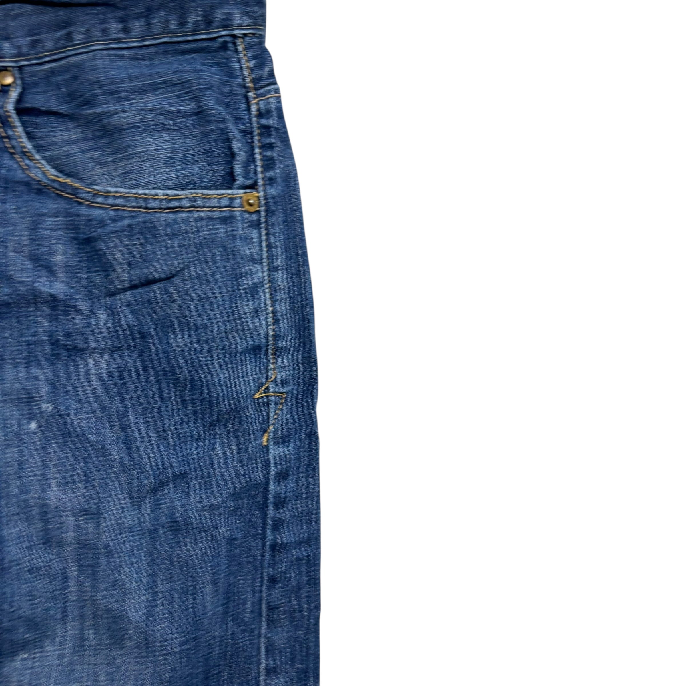 Levis 514 Jeans W33 L26 Mens Dark Blue Regular Straight Fit Vintage Denim