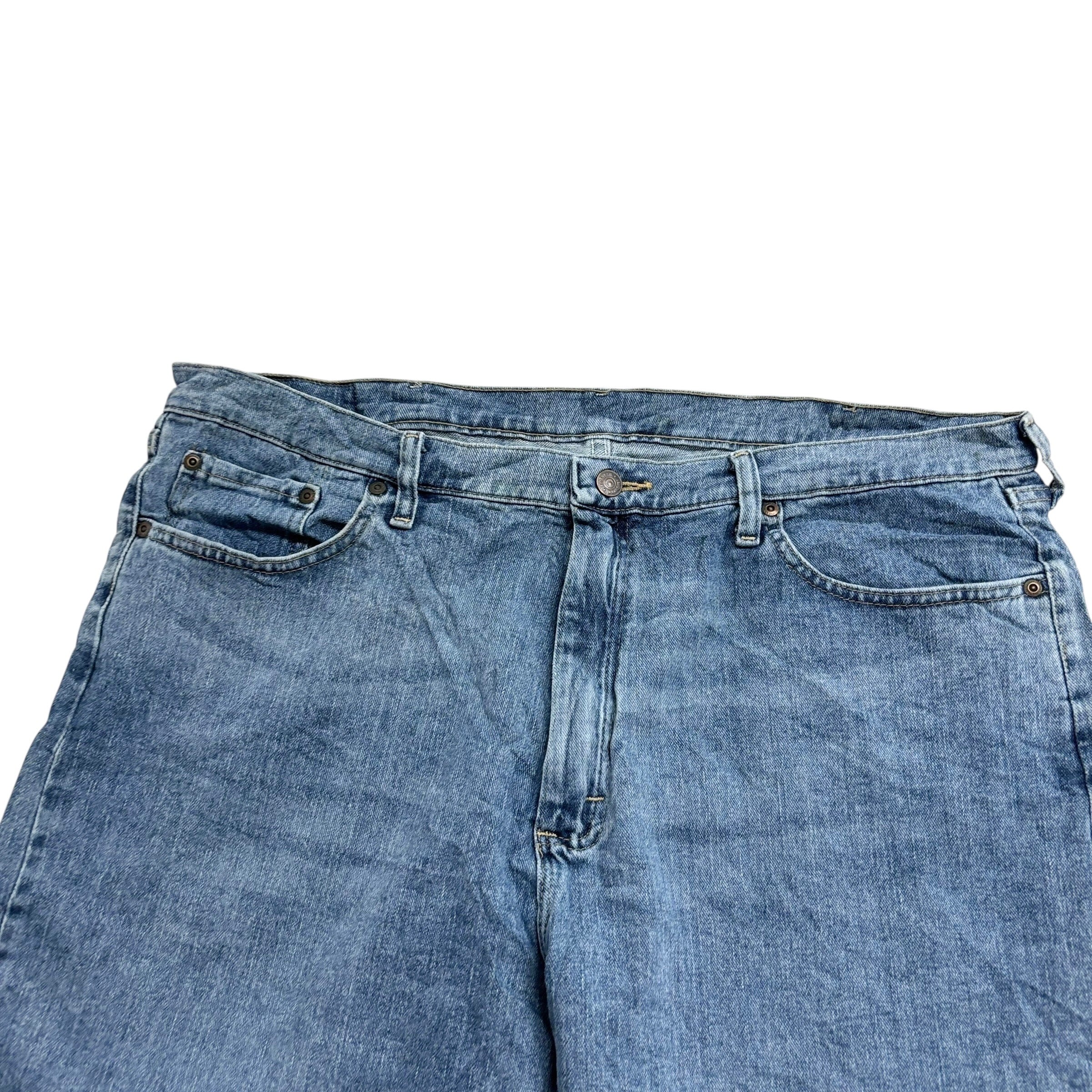 Wrangler Baggy Jorts W40 Mens Denim Shorts Mid Blue Relaxed Fit Stretch (E)