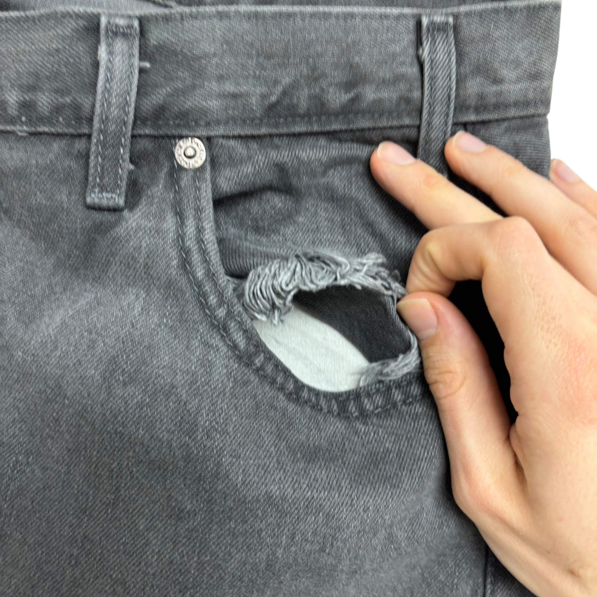 Dickies Jeans W38 L32 Mens Grey Slim Straight Fit Denim