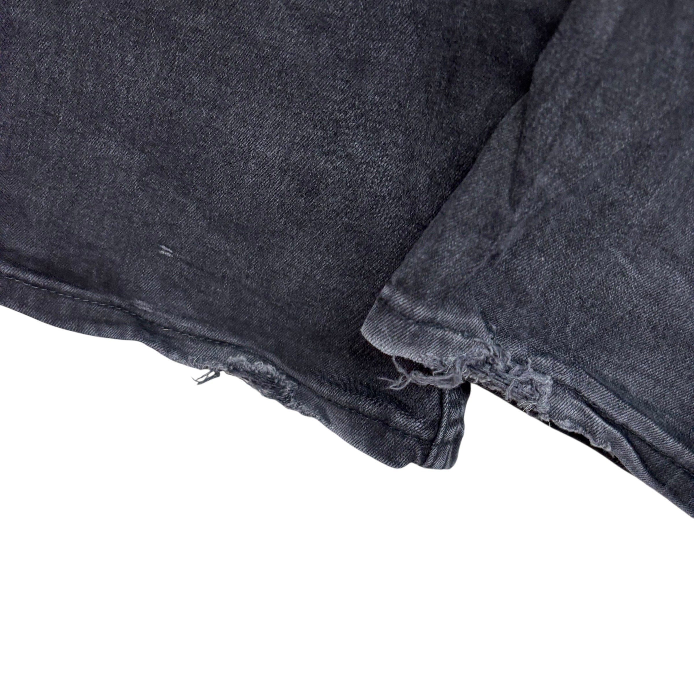 Levis 527 Jeans W38 L32 Mens Black Slim Bootcut Fit Stretch Denim (F)