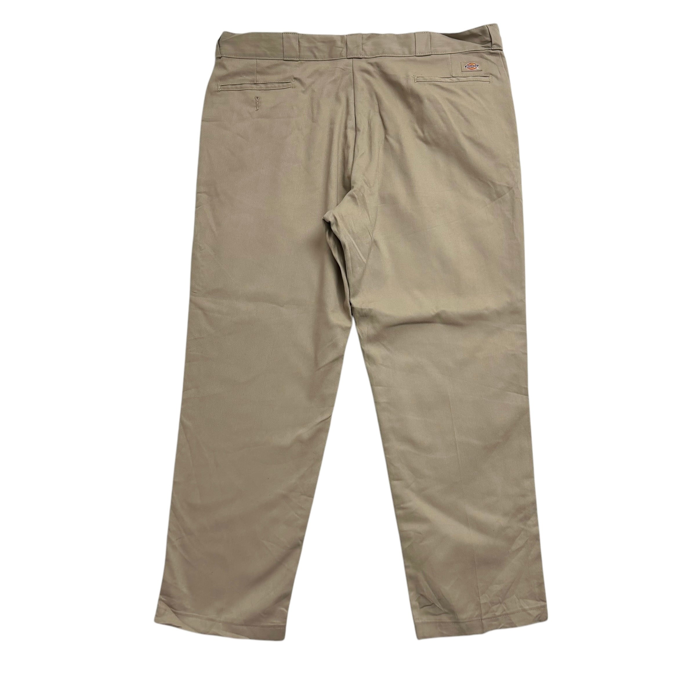 Dickies 874 Trousers W44 L32 Mens Beige Sand Pants Original Straight Workwear