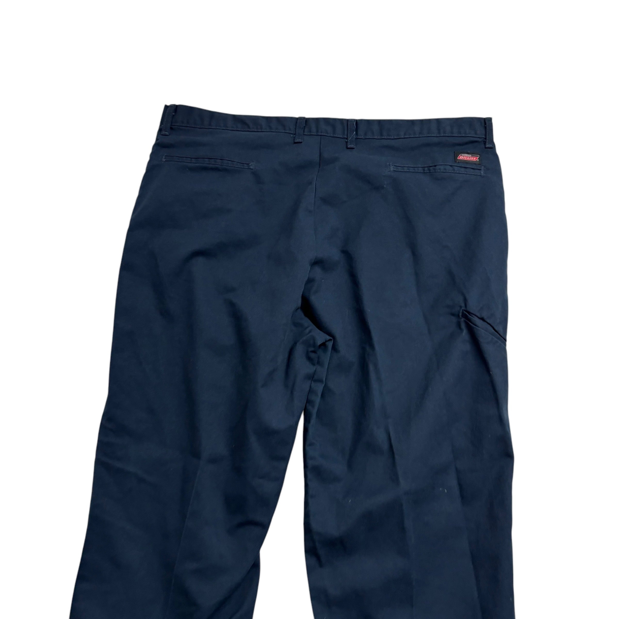 Dickies Trousers W42 L32 Mens Blue Pants Relaxed Straight Fit (E)