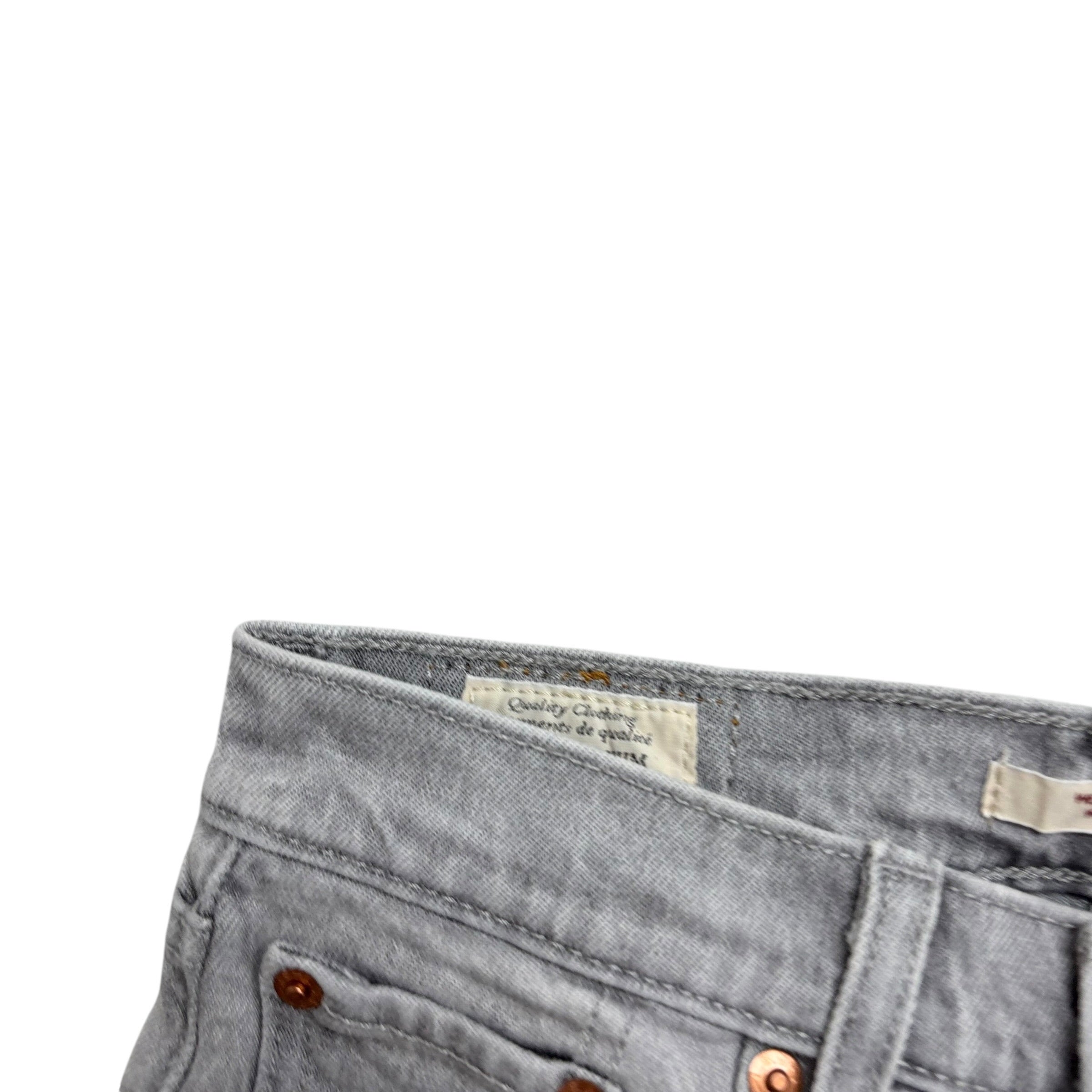 Levis Wedgie Straight Jeans W24 L26 Womens Grey Stretch Premium Denim (E)