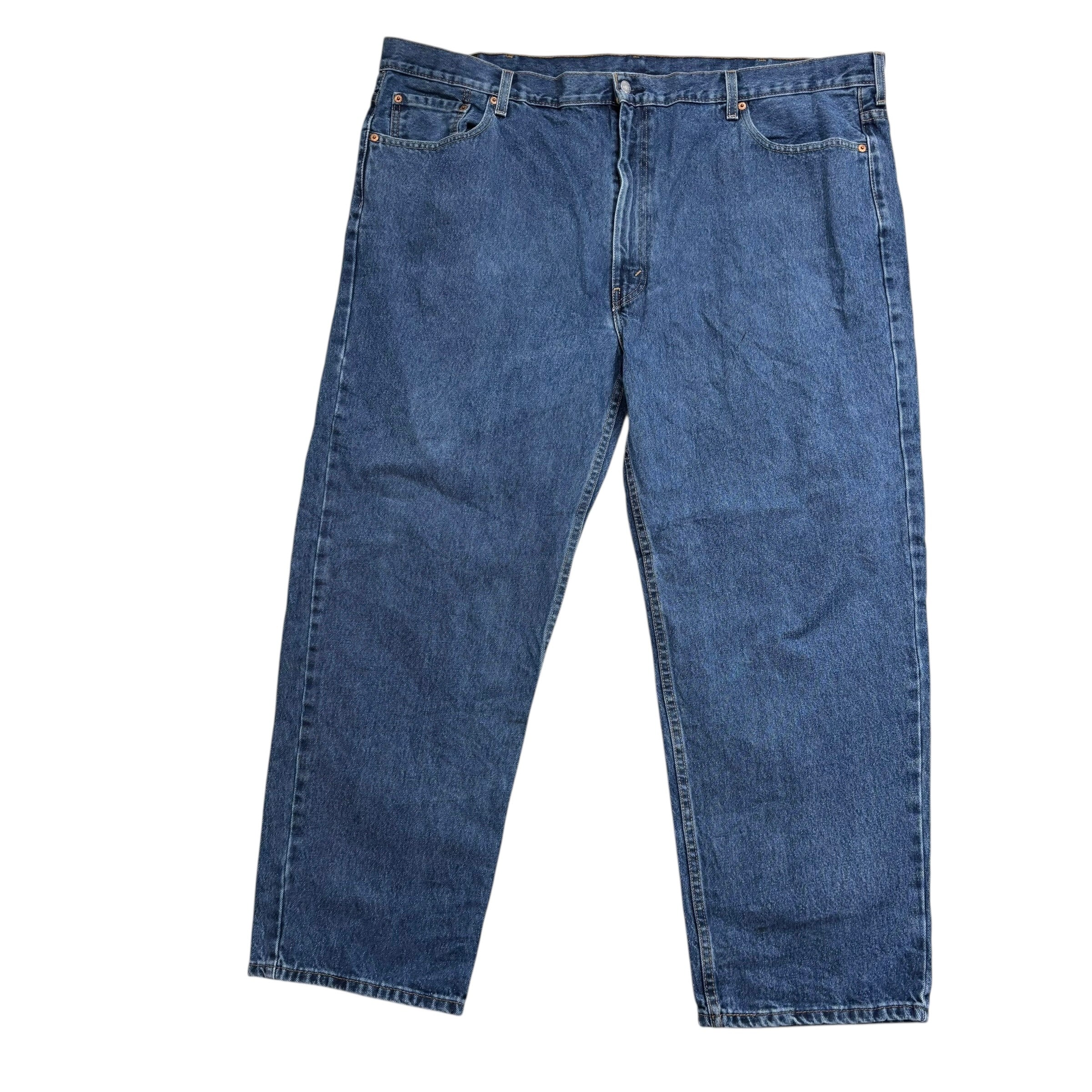 Levis 550 Jeans W48 L30 Mens Mid Blue Baggy Relaxed Straight Fit Denim