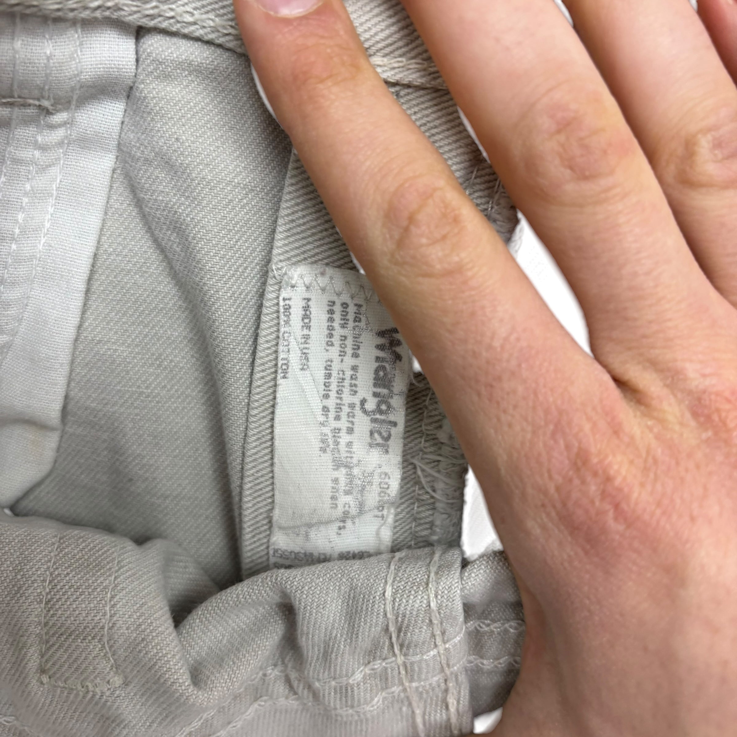 Vintage Wrangler Jorts W36 Mens Denim Shorts Stone Regular Fit USA Made