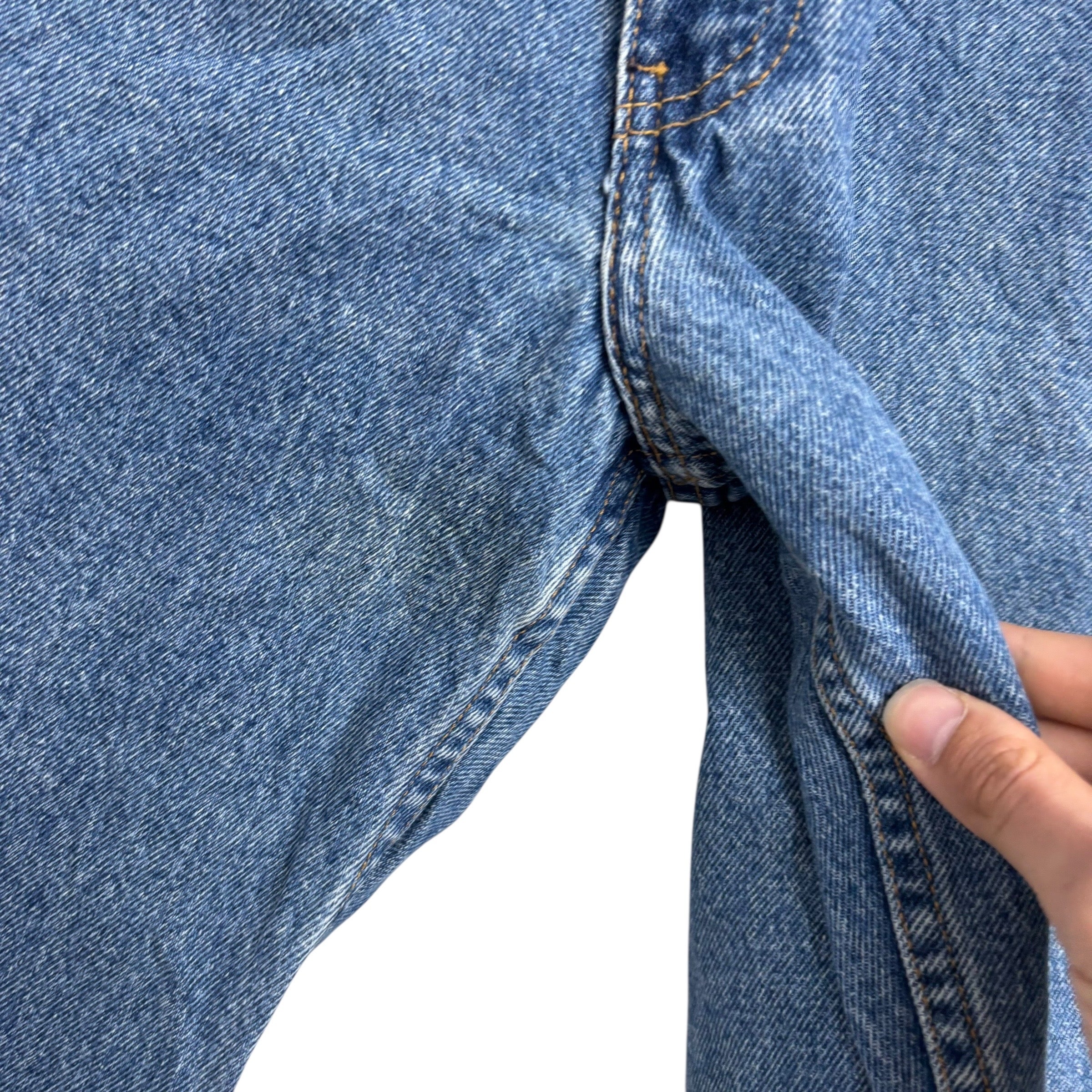 Levis Jeans W40 L32 Mens Mid Blue Baggy Relaxed Straight Fit Vintage Denim
