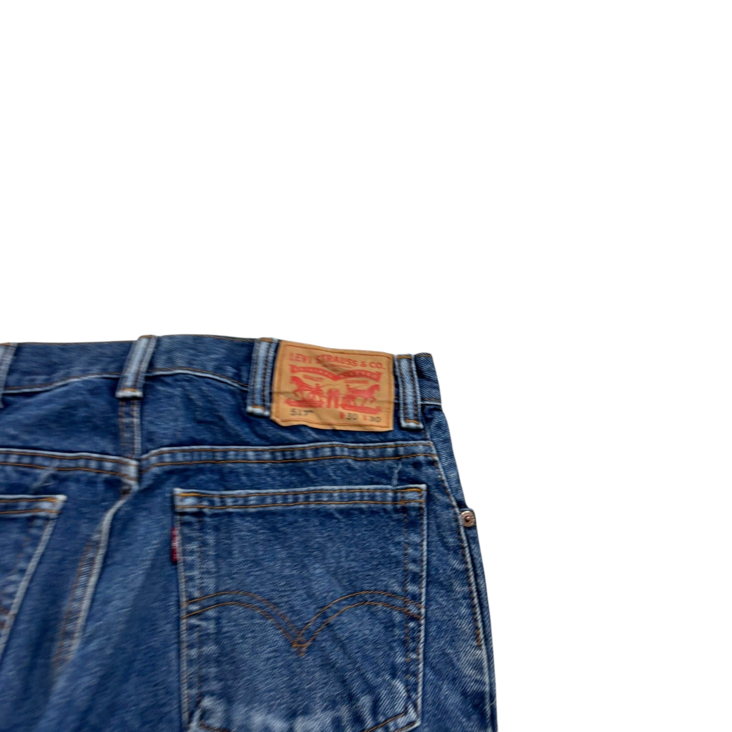 Levis 517 Jeans W30 L30 Mens Mid Blue Regular Bootcut Fit Vintage Denim