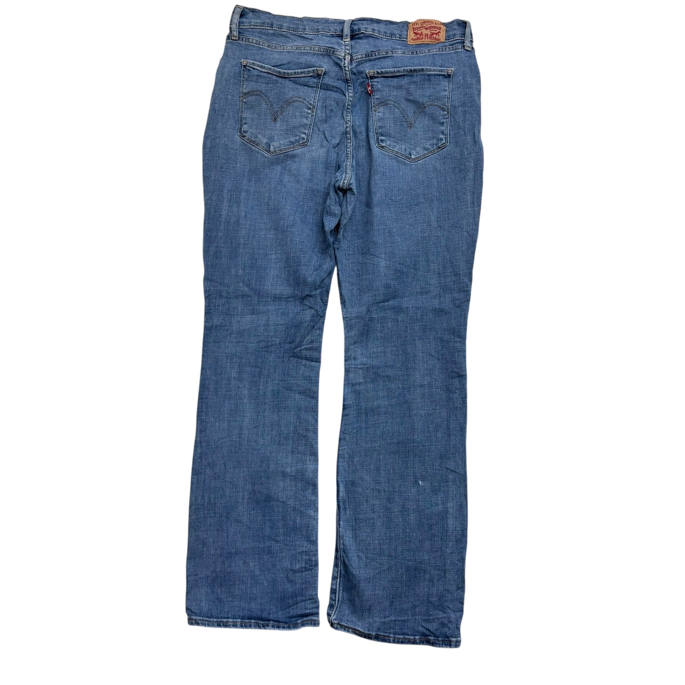 Levis Jeans W31 L30 Womens Classic Bootcut Mid Blue Stretch Denim