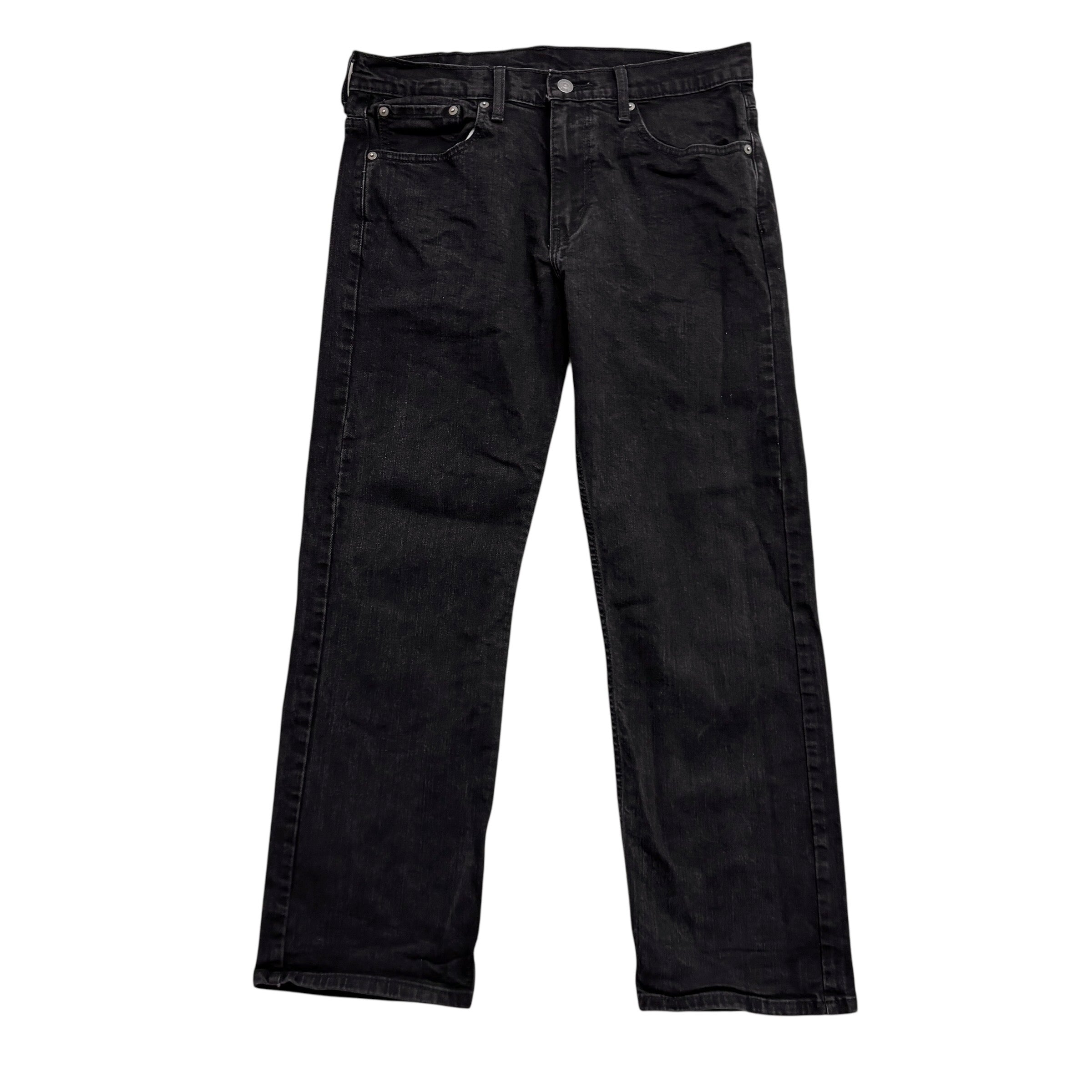 Levis 569 Jeans W32 L30 Mens Black Baggy Relaxed Straight Fit Stretch Denim