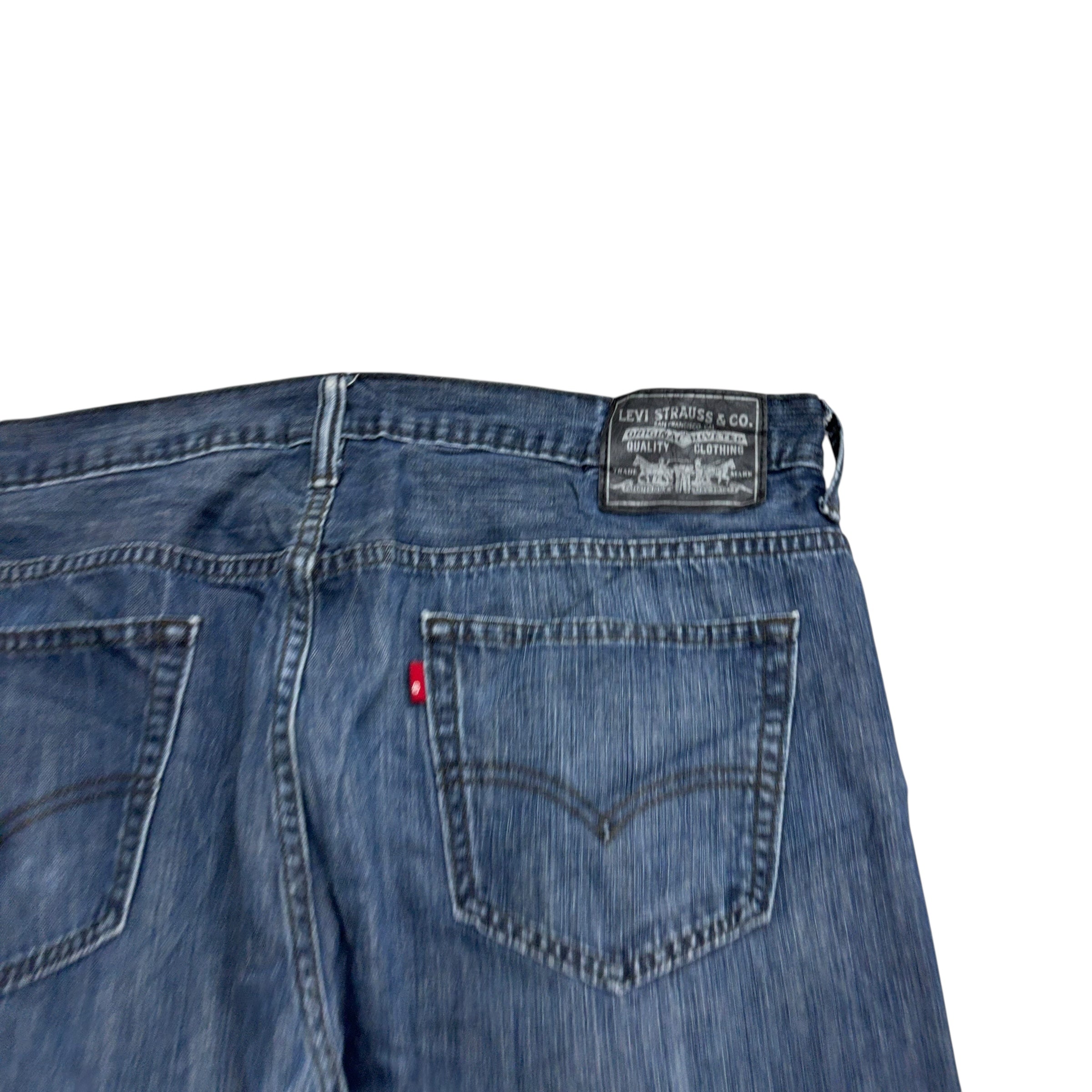 Levis 569 Jeans W36 L33 Mens Dark Blue Baggy Relaxed Straight Vintage Denim (E)