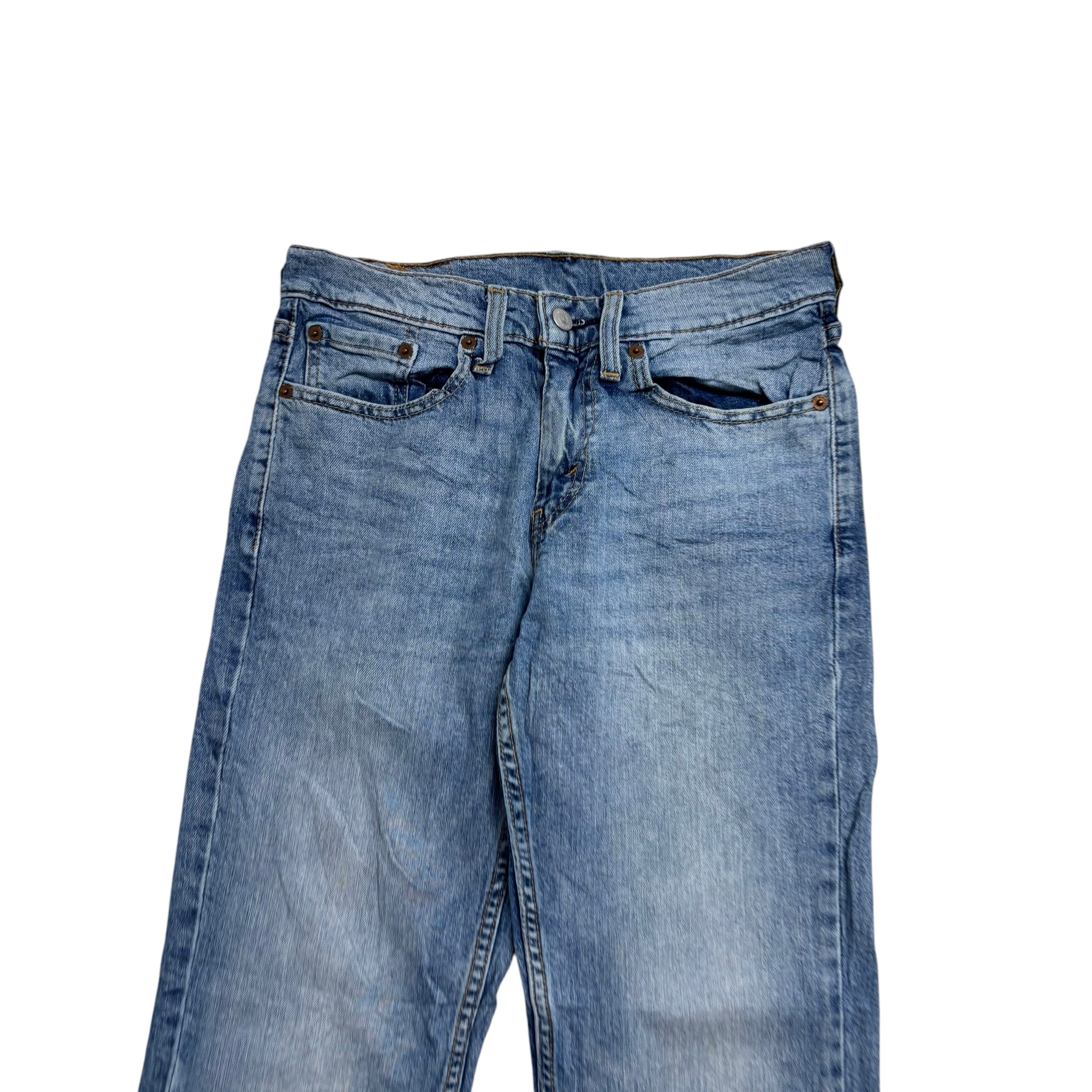 Levis 514 Jeans W28 L30 Mens Light Blue Regular Straight Fit Stretch Denim