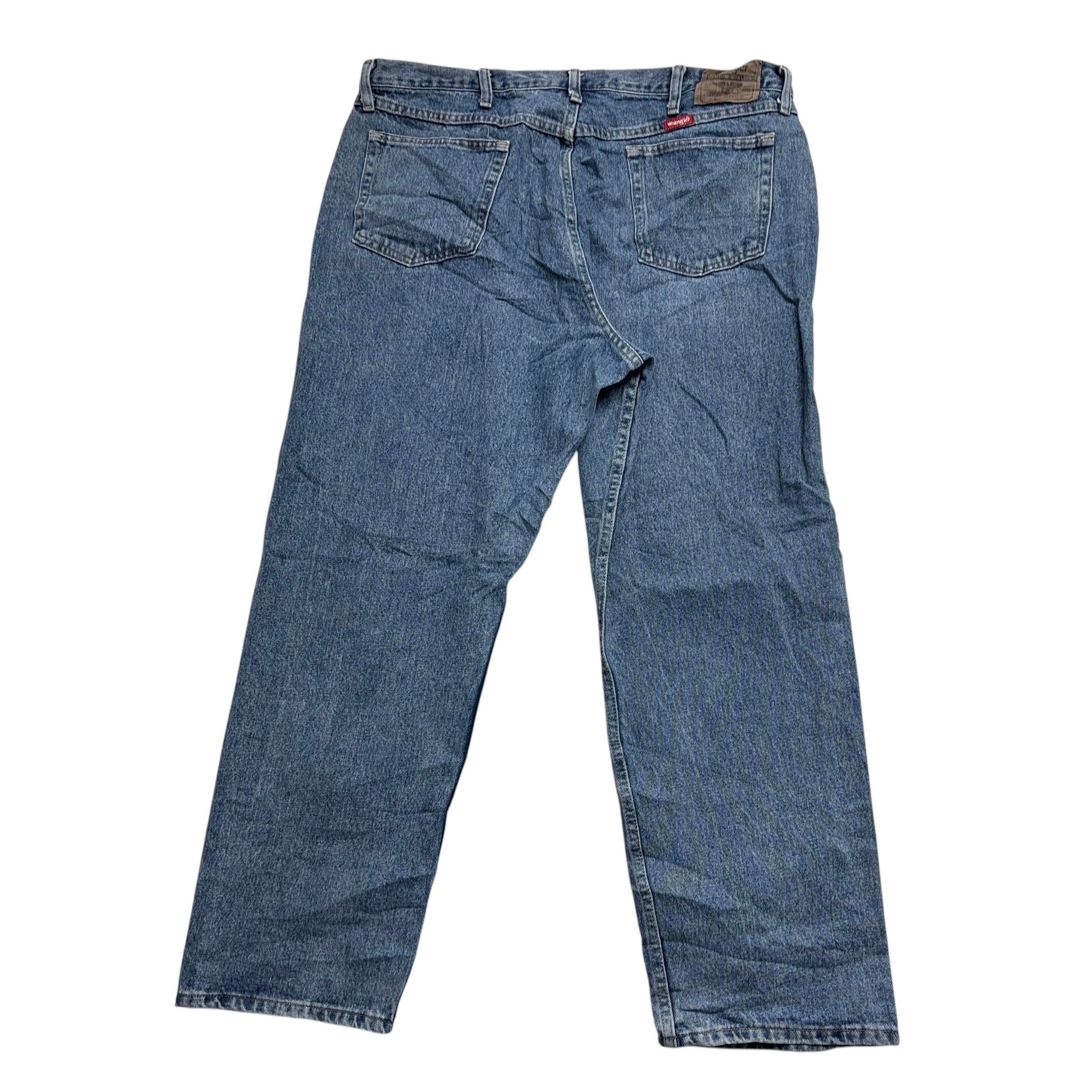 Wrangler Jeans W40 L30 Mens Light Blue Relaxed Straight Fit Denim (E)