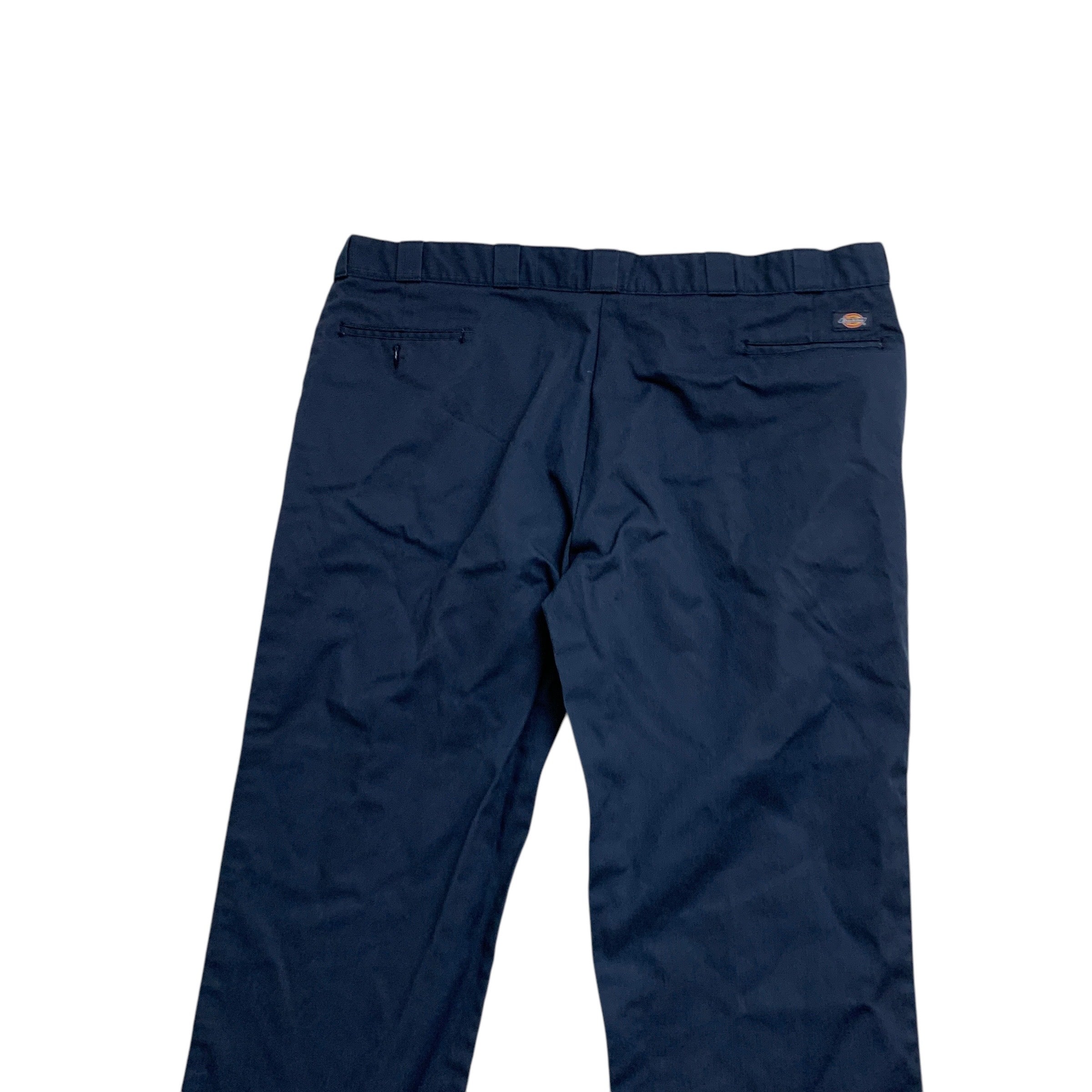 Dickies 874 Trousers W50 L30 Mens Blue Pants Original Straight Fit (E)