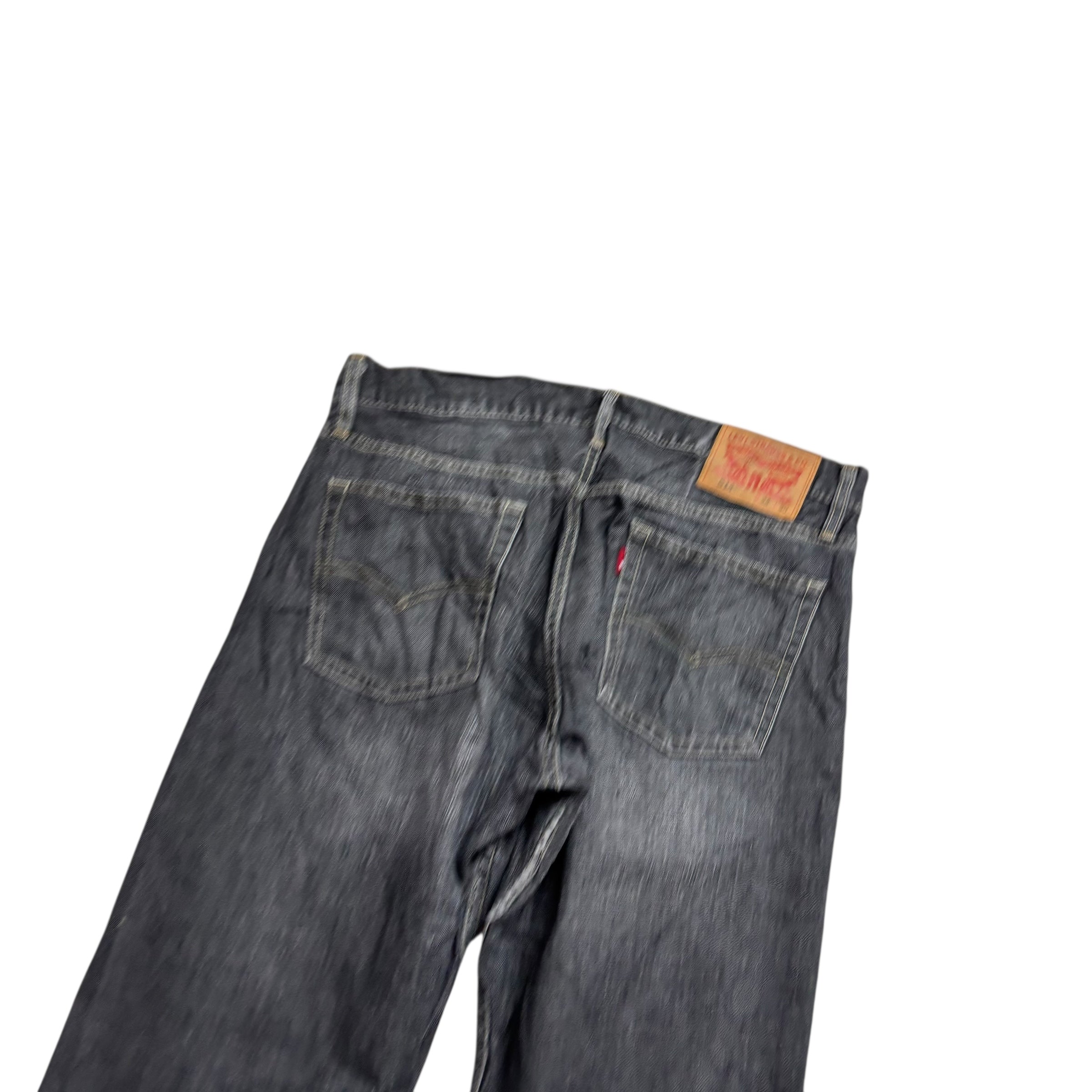 Levis 514 Jeans W34 L29 Mens Grey Regular Straight Fit Denim (E)