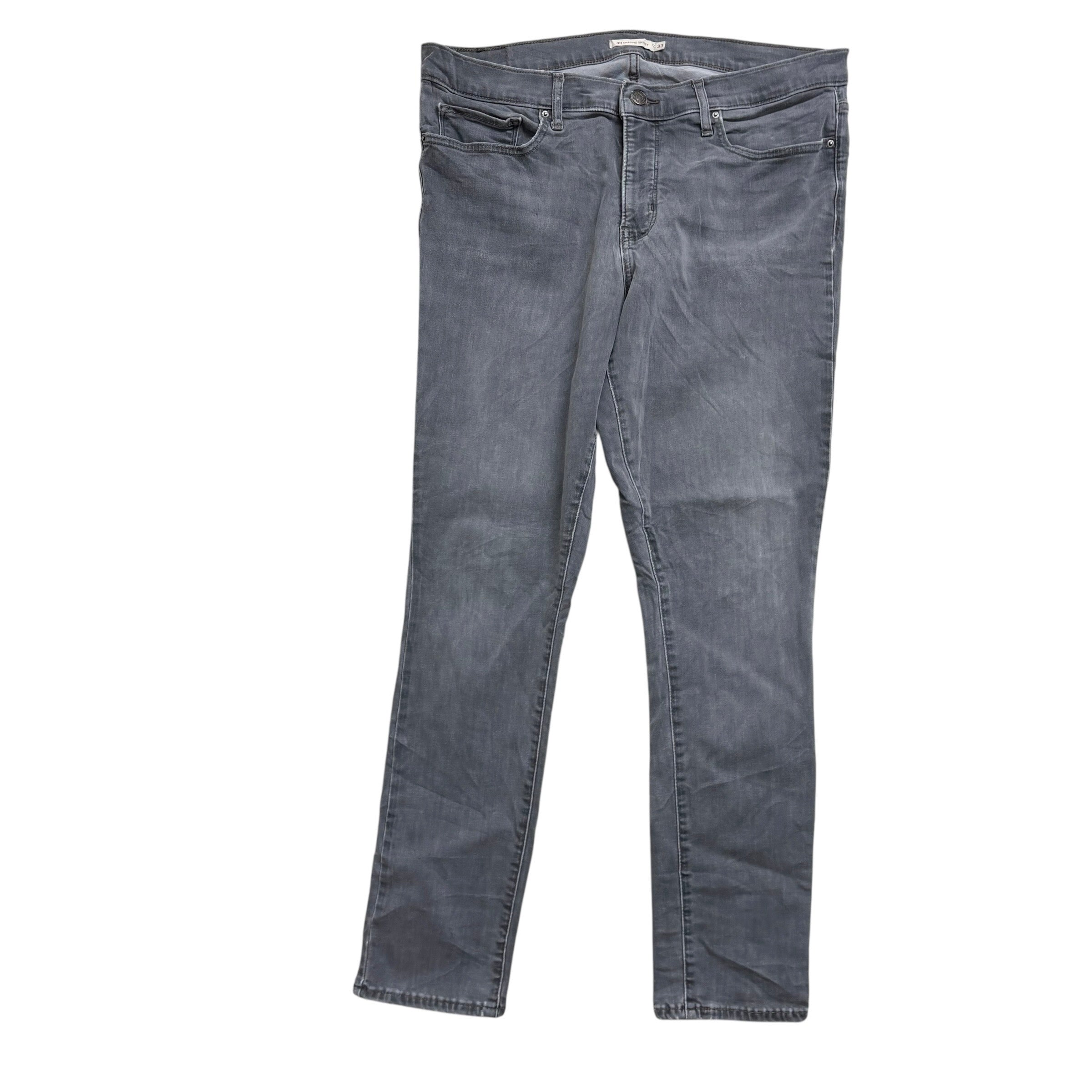 Levis 311 Jeans W33 L29 Womens Shaping Skinny Grey Stretch Denim
