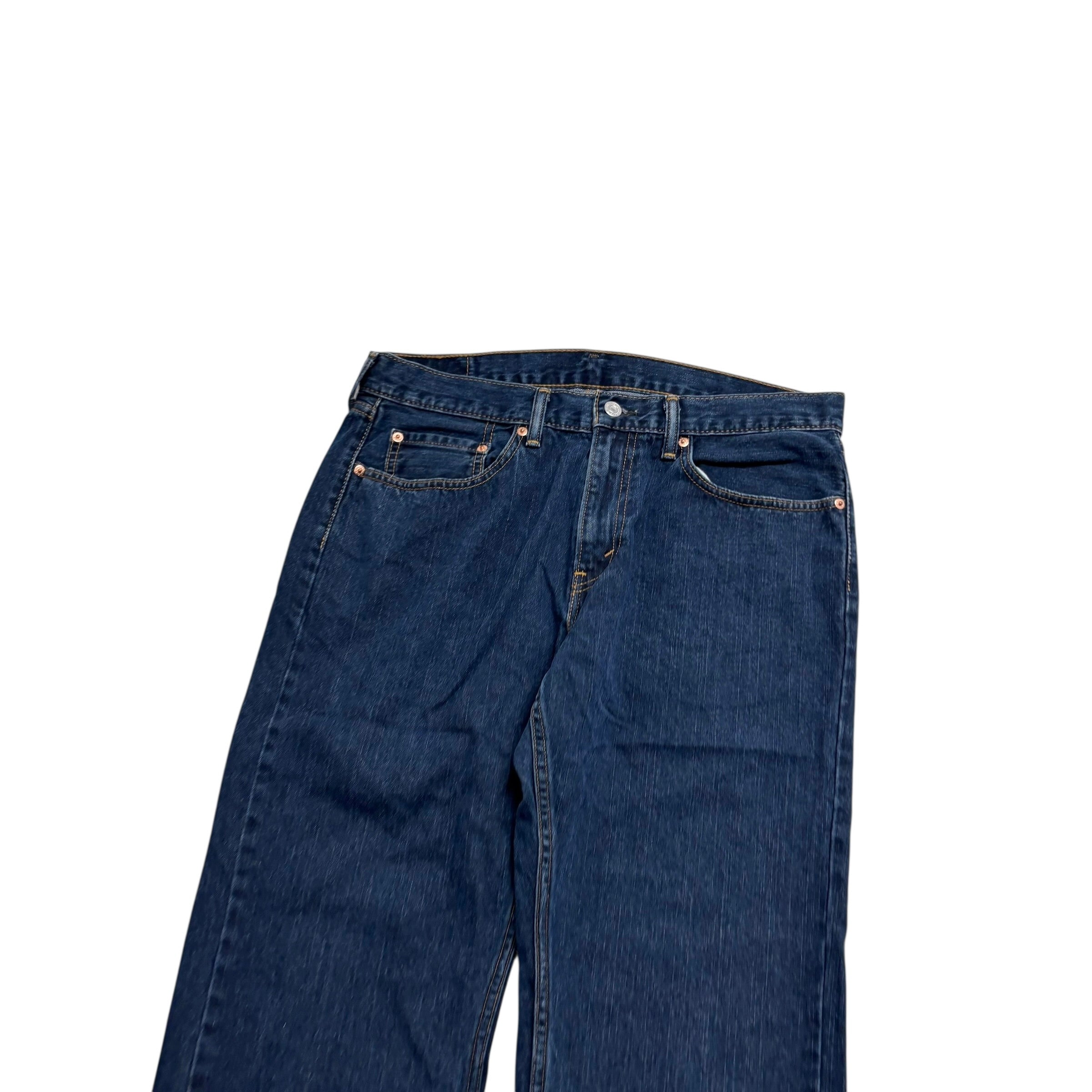 Levis 559 Jeans W34 L30 Mens Dark Blue Baggy Relaxed Straight Vintage Denim (E)