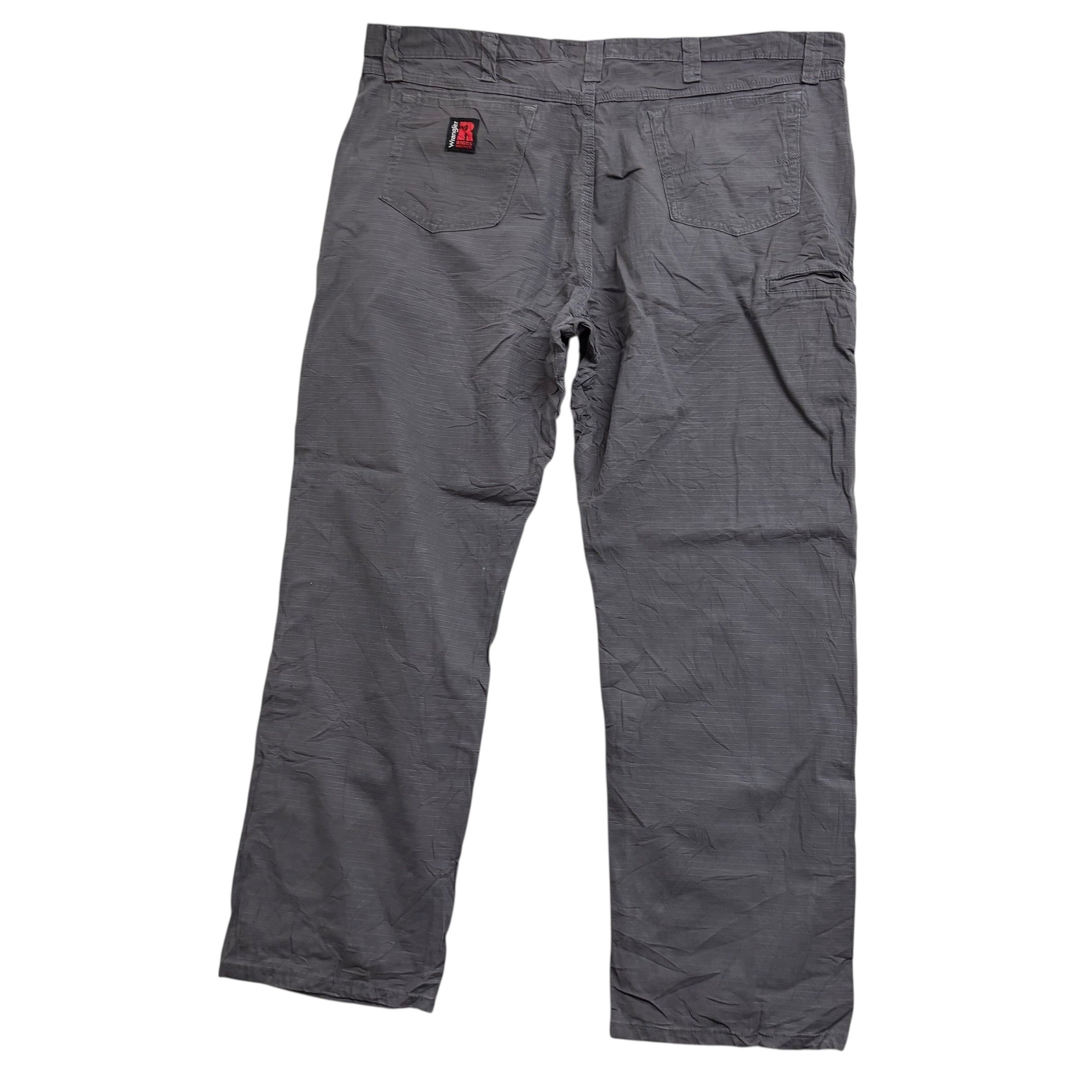 Wrangler Carpenter Pants W42 L30 Mens Grey Relaxed Straight Trousers