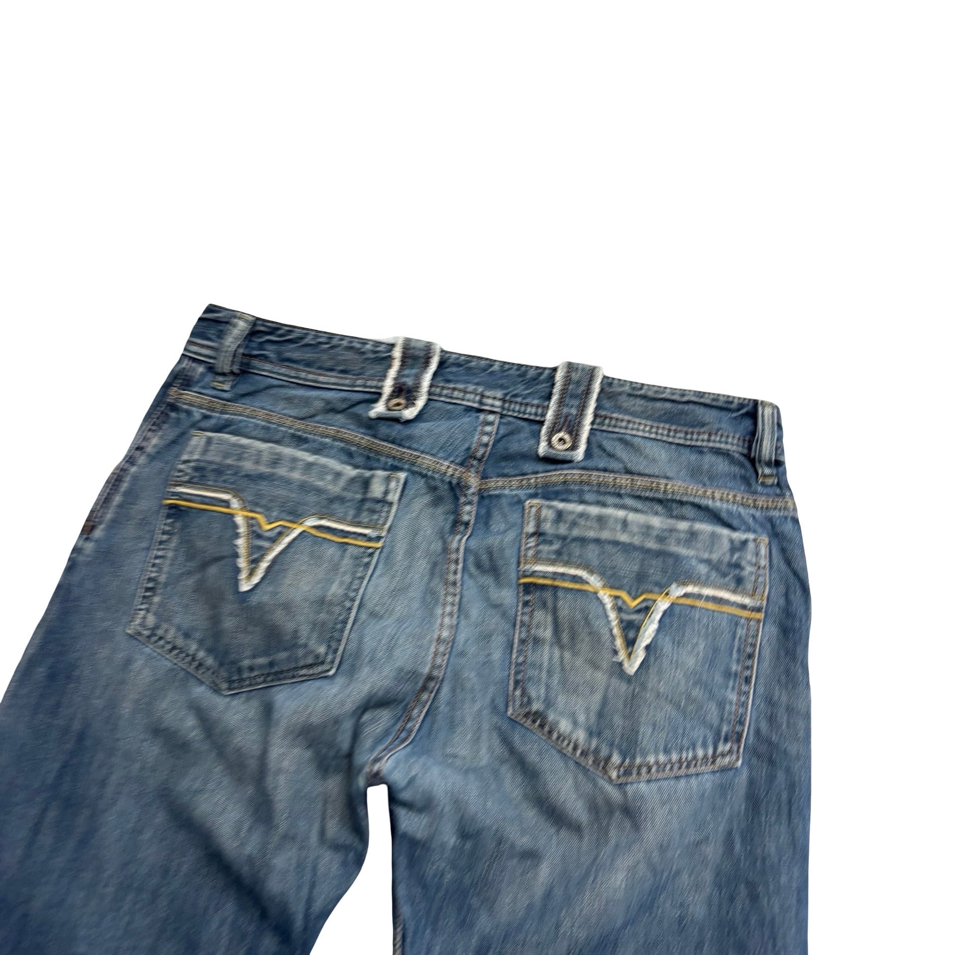 Diesel Lyuker Jeans W33 L32 Mens Dark Blue Regular Bootcut Vintage Y2K