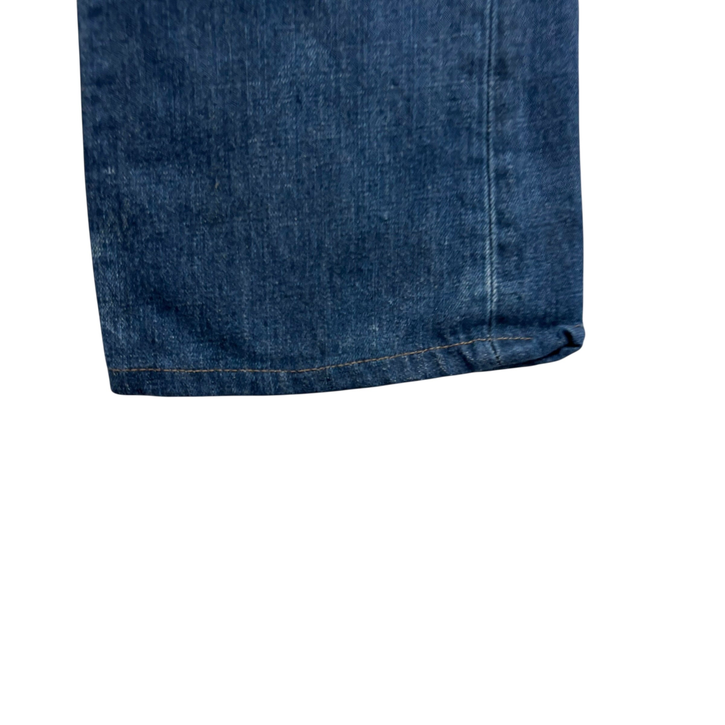 Levis 527 Jeans W34 L32 Mens Dark Blue Regular Bootcut Fit Denim (F)