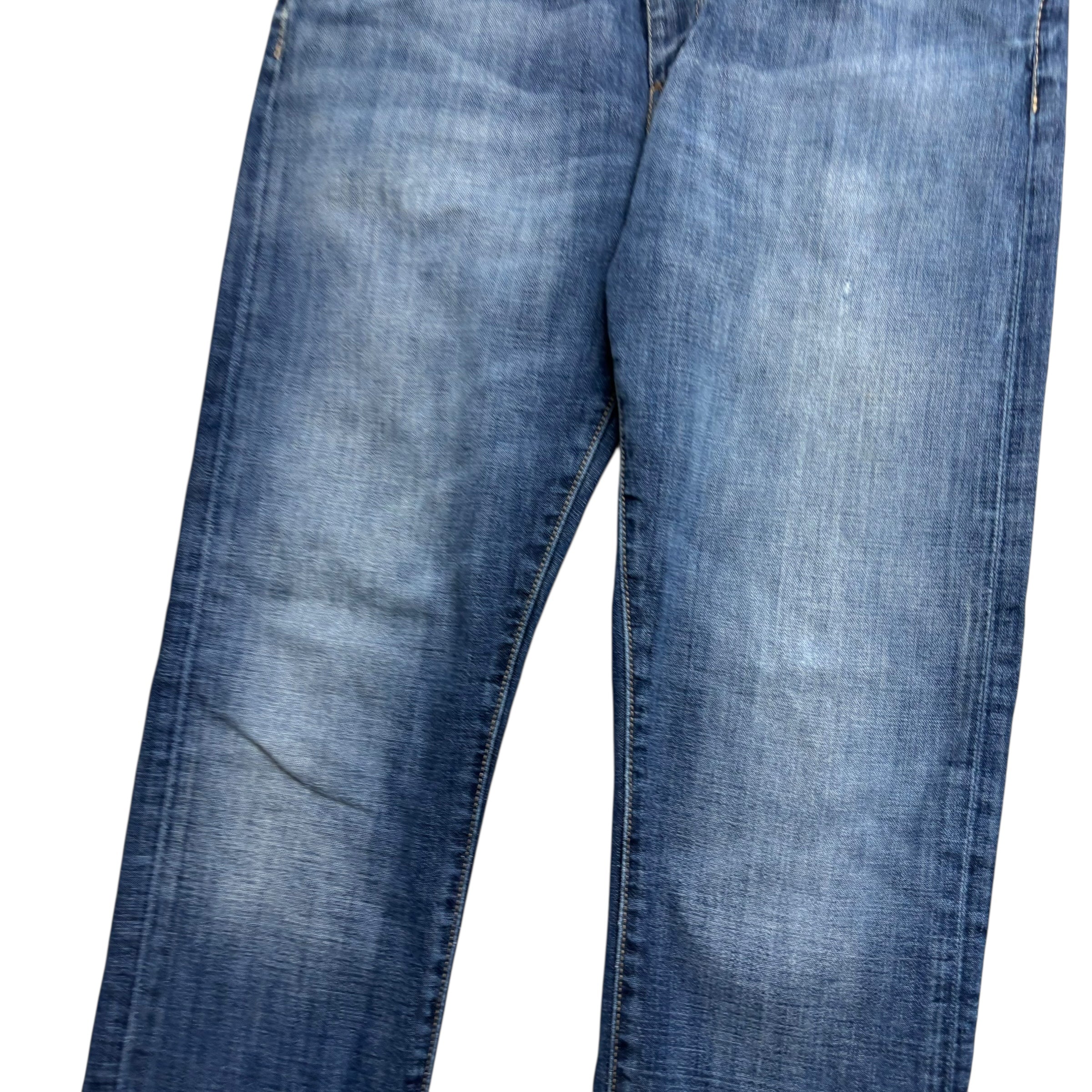 Levis 508 Jeans W34 L32 Mens Mid Blue Regular Tapered Fit Denim