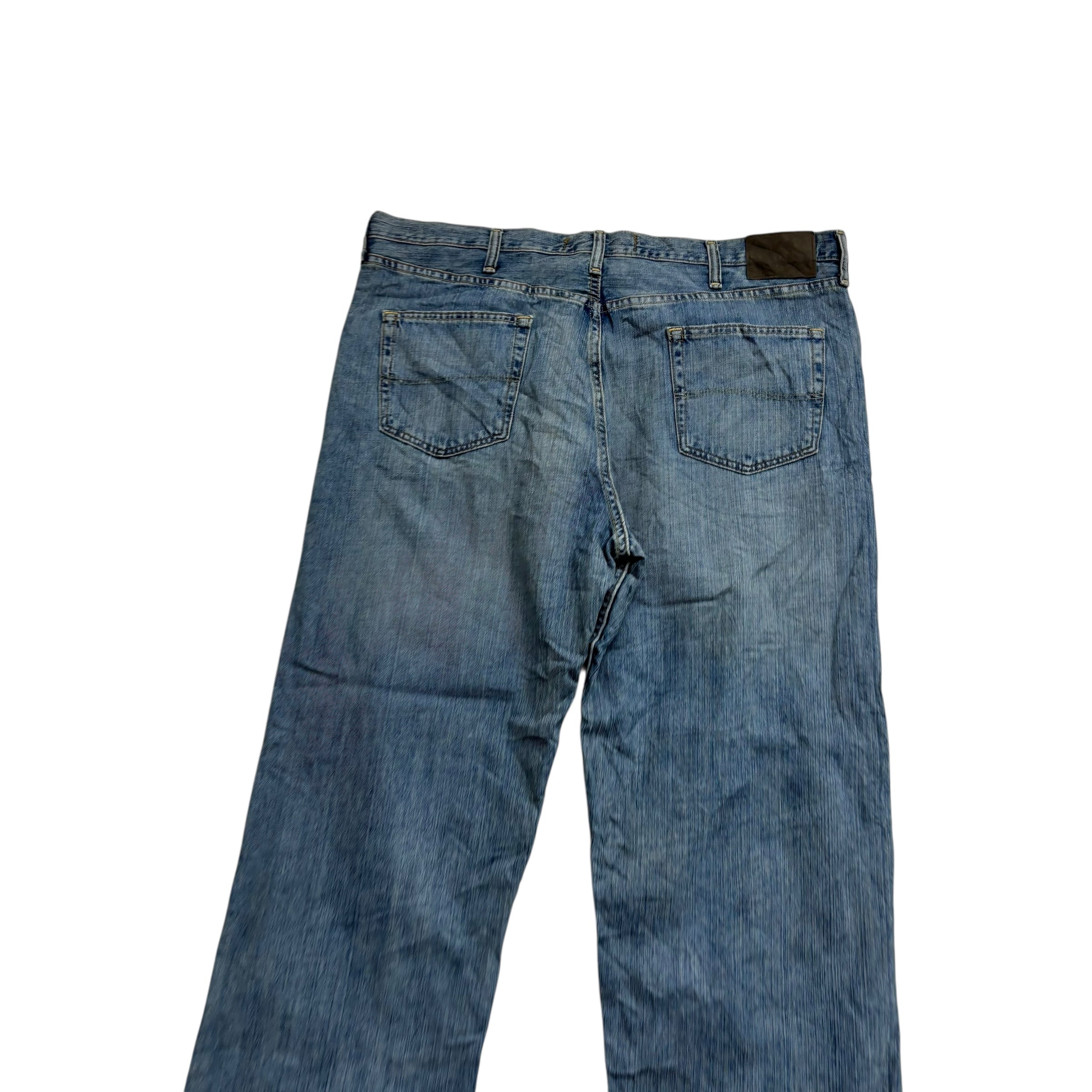 Lee Jeans W42 L32 Mens Mid Blue Relaxed Straight Fit Vintage Denim (E)
