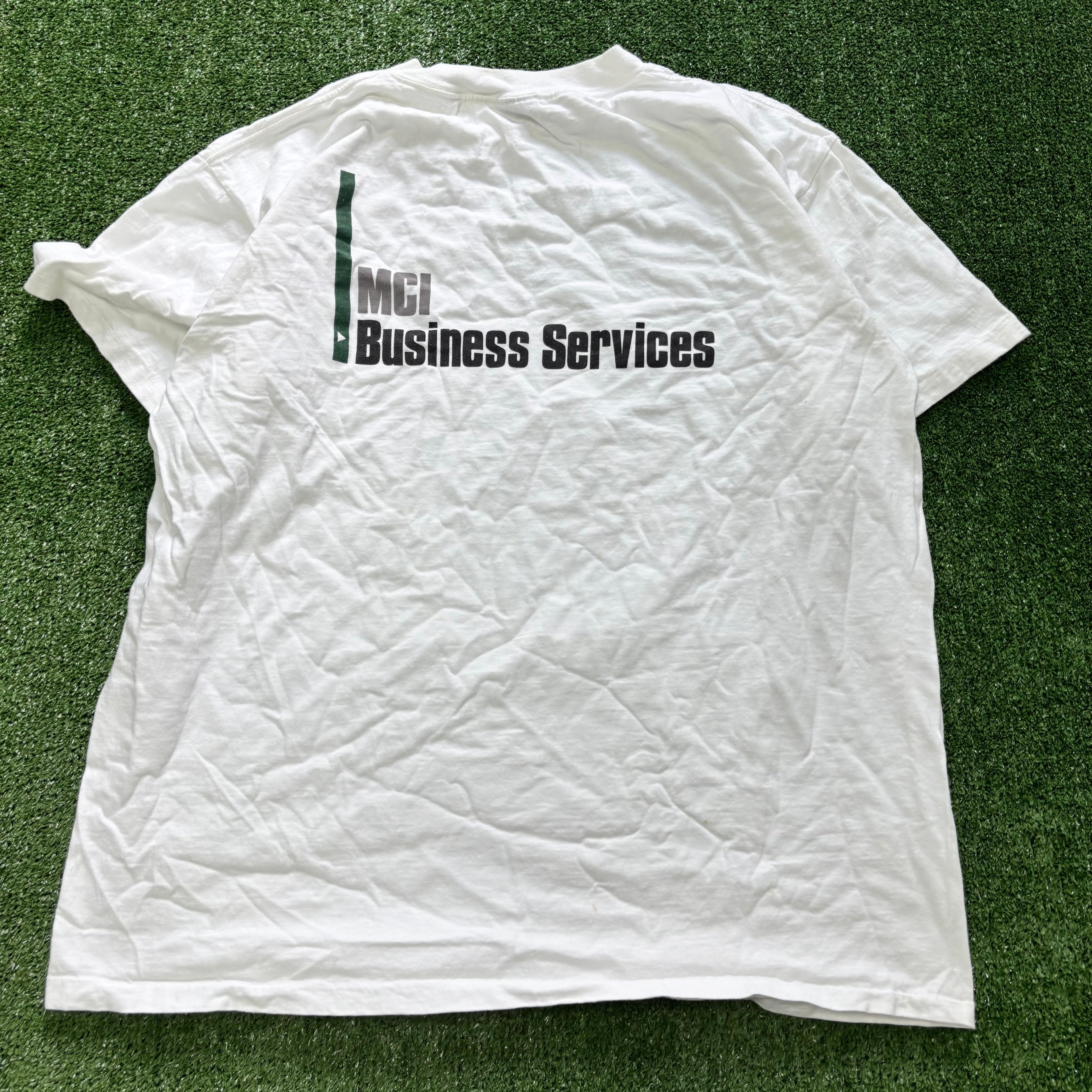 Vintage T Shirt Mens XL White Single Stitch Graphic Print 90s USA (F)