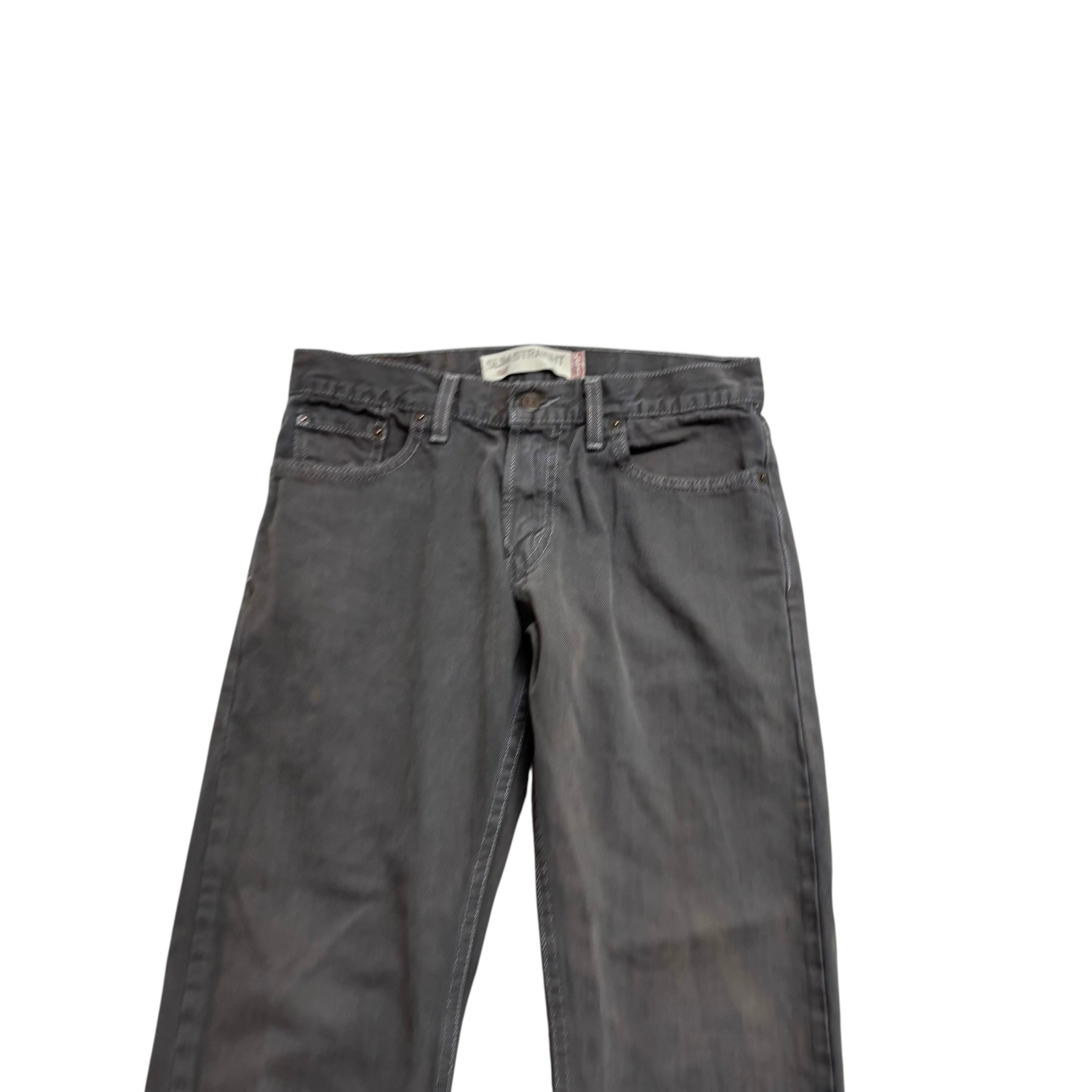 Levis 514 Jeans W30 L30 Mens Grey Slim Straight Fit Vintage Denim (F)