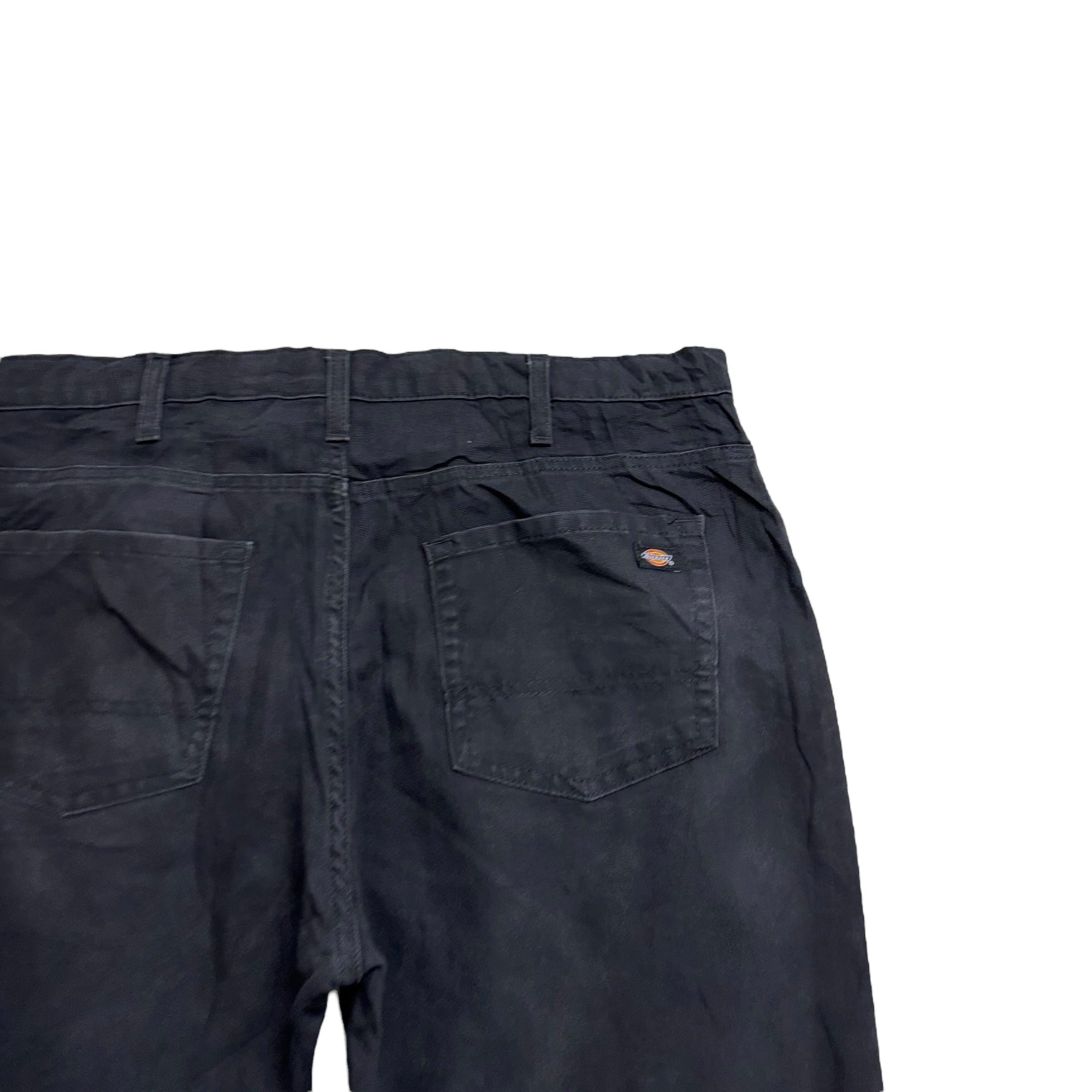 Dickies Jeans W40 L30 Mens Black Regular Straight Fit Stretch Denim (E)