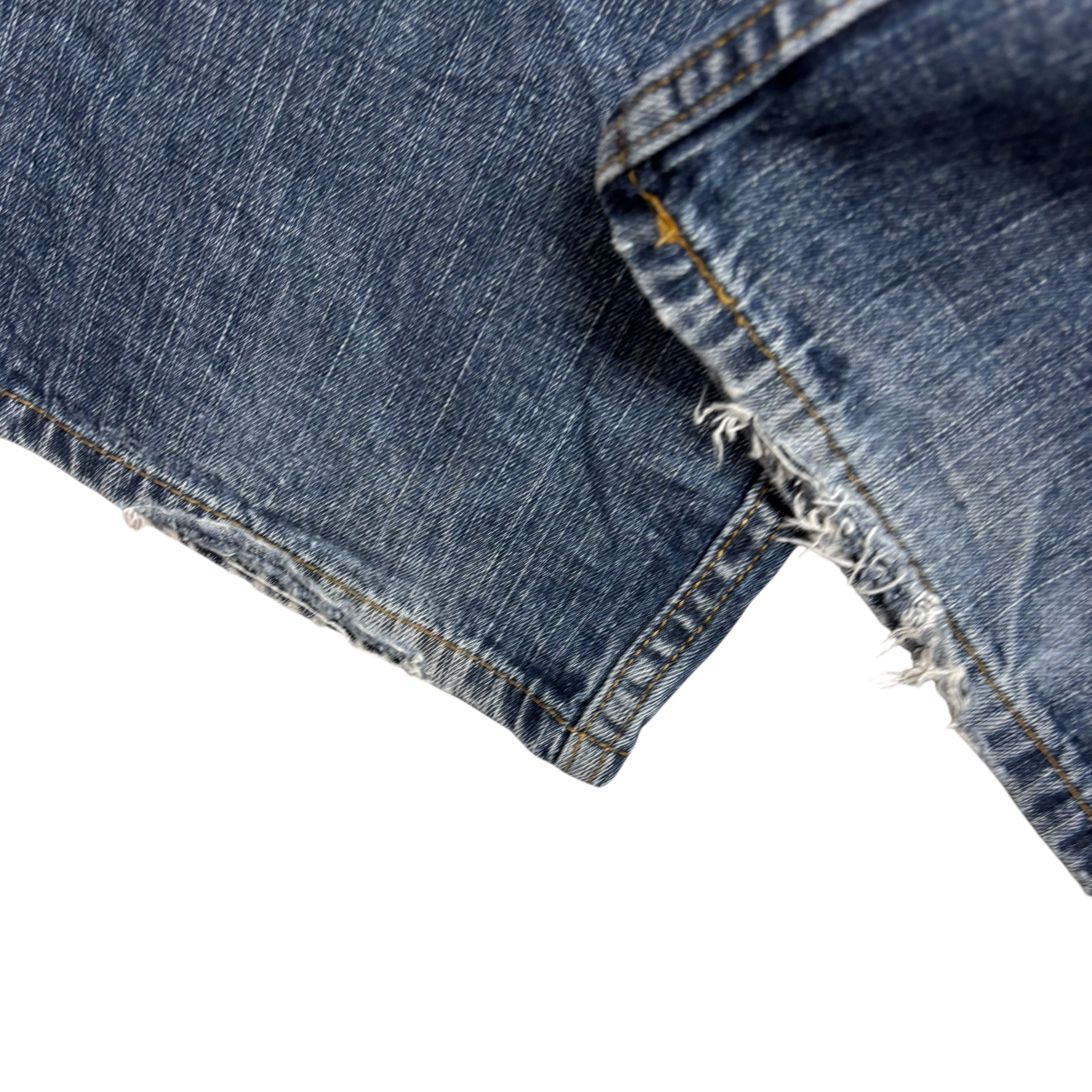 Levis 569 Jeans W36 L30 Mens Mid Blue Baggy Relaxed Straight Fit Denim