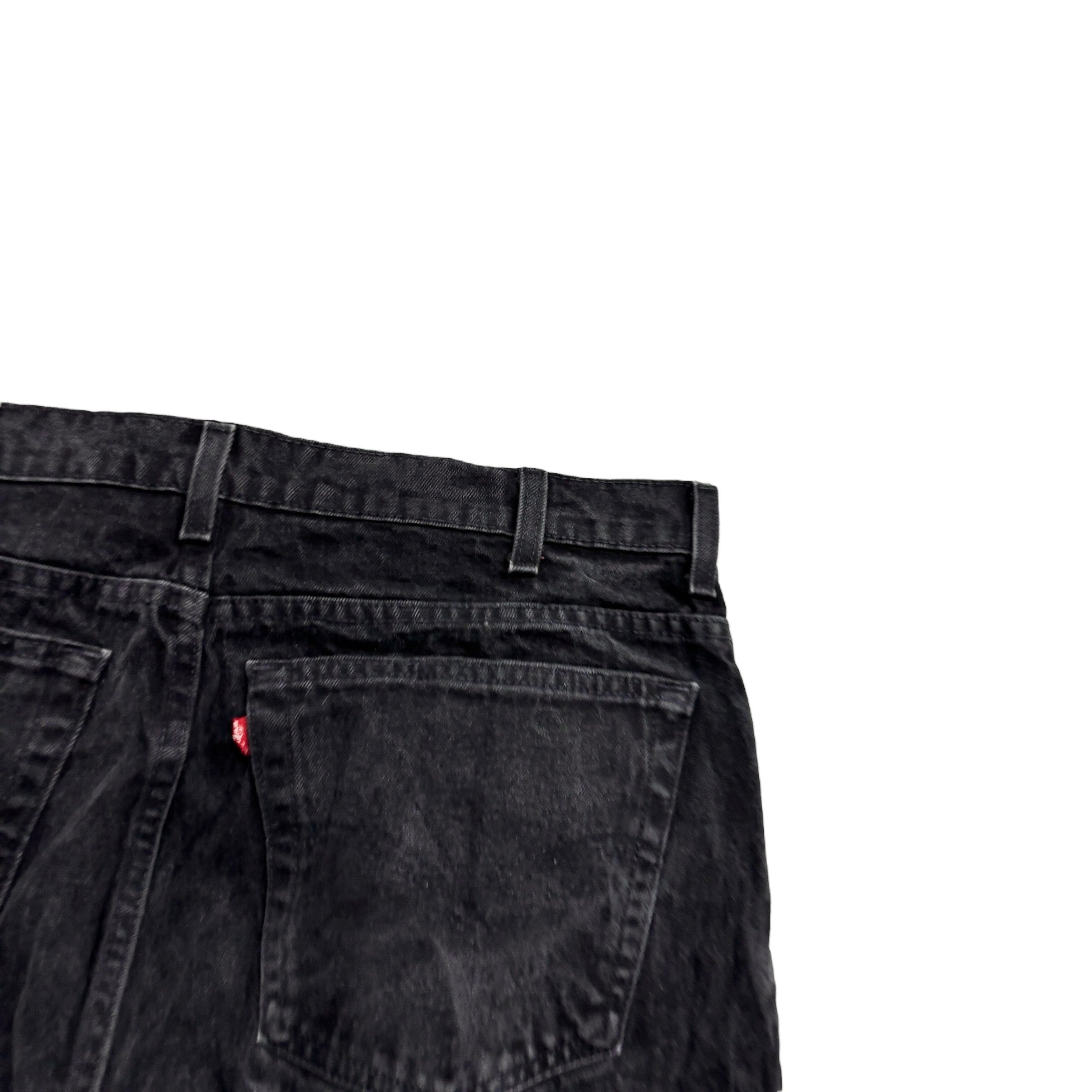 Levis Jeans W38 L30 Mens Black Relaxed Tapered Vintage Denim