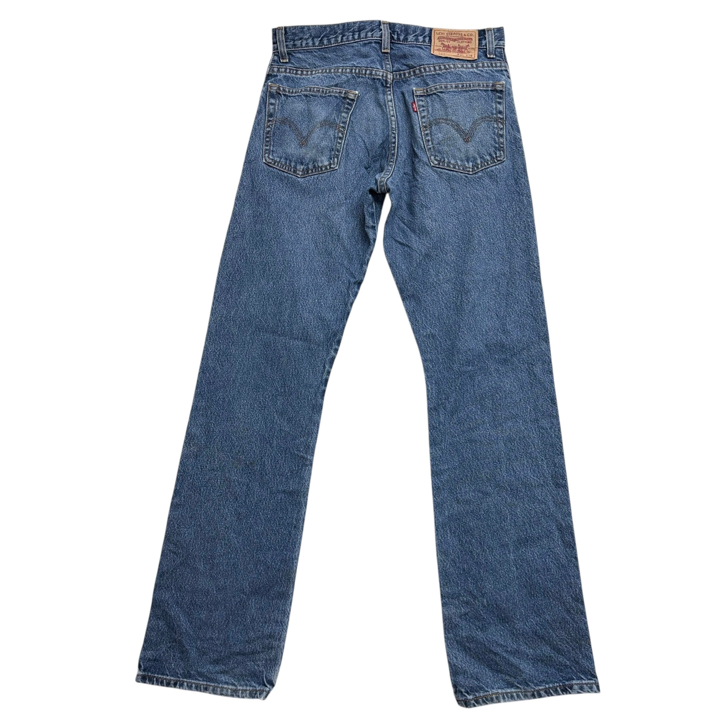 Levis 517 Jeans W31 L35 Mens Mid Blue Regular Bootcut Fit Vintage Denim