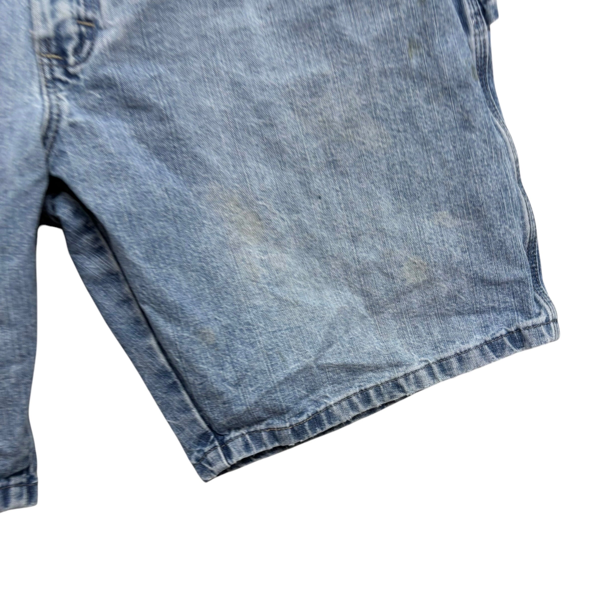 Wrangler Baggy Jorts W40 Mens Light Blue Denim Shorts Relaxed Fit Carpenter (F)