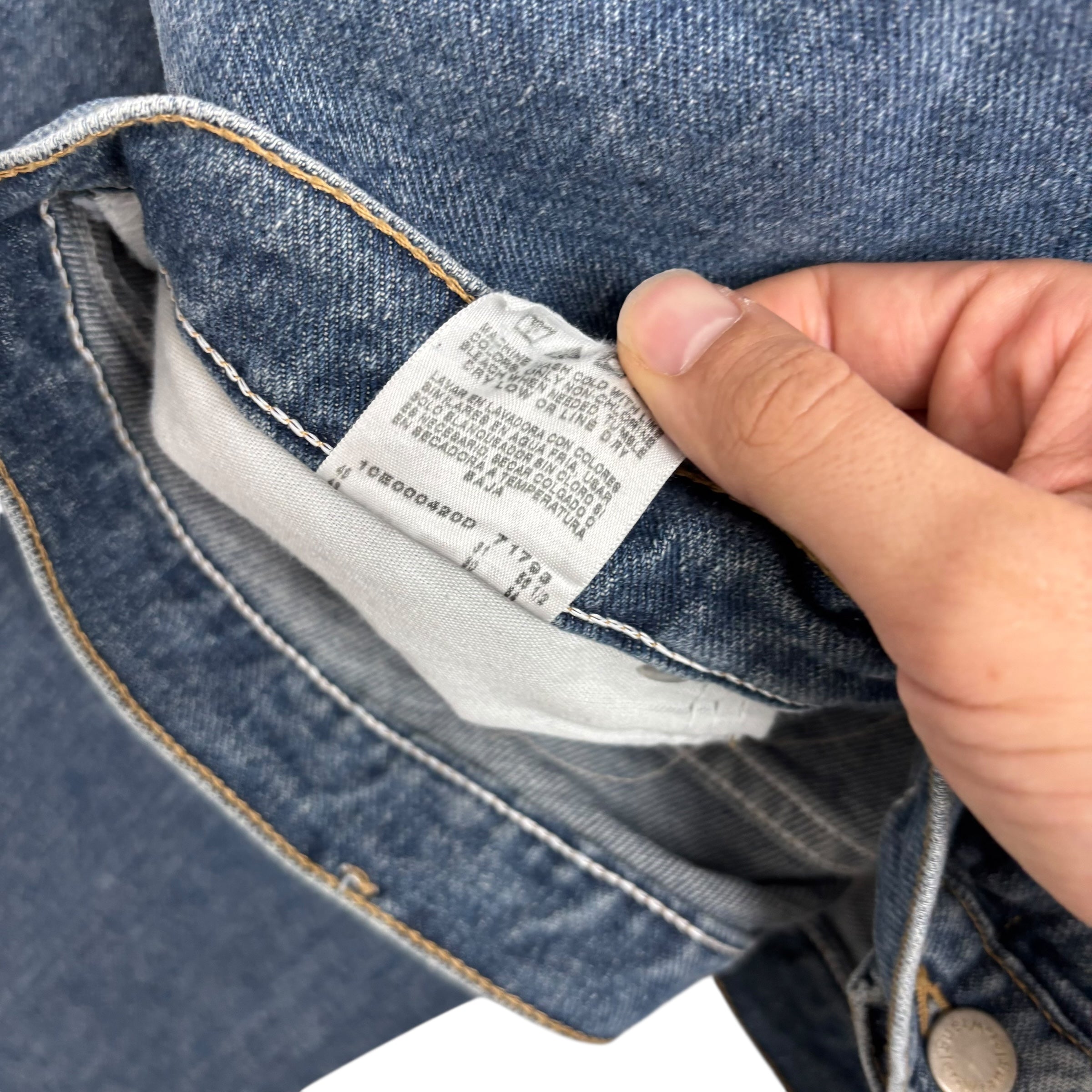 Wrangler Jeans W42 L30 Mens Mid Blue Relaxed Straight Fit Vintage Denim (E)