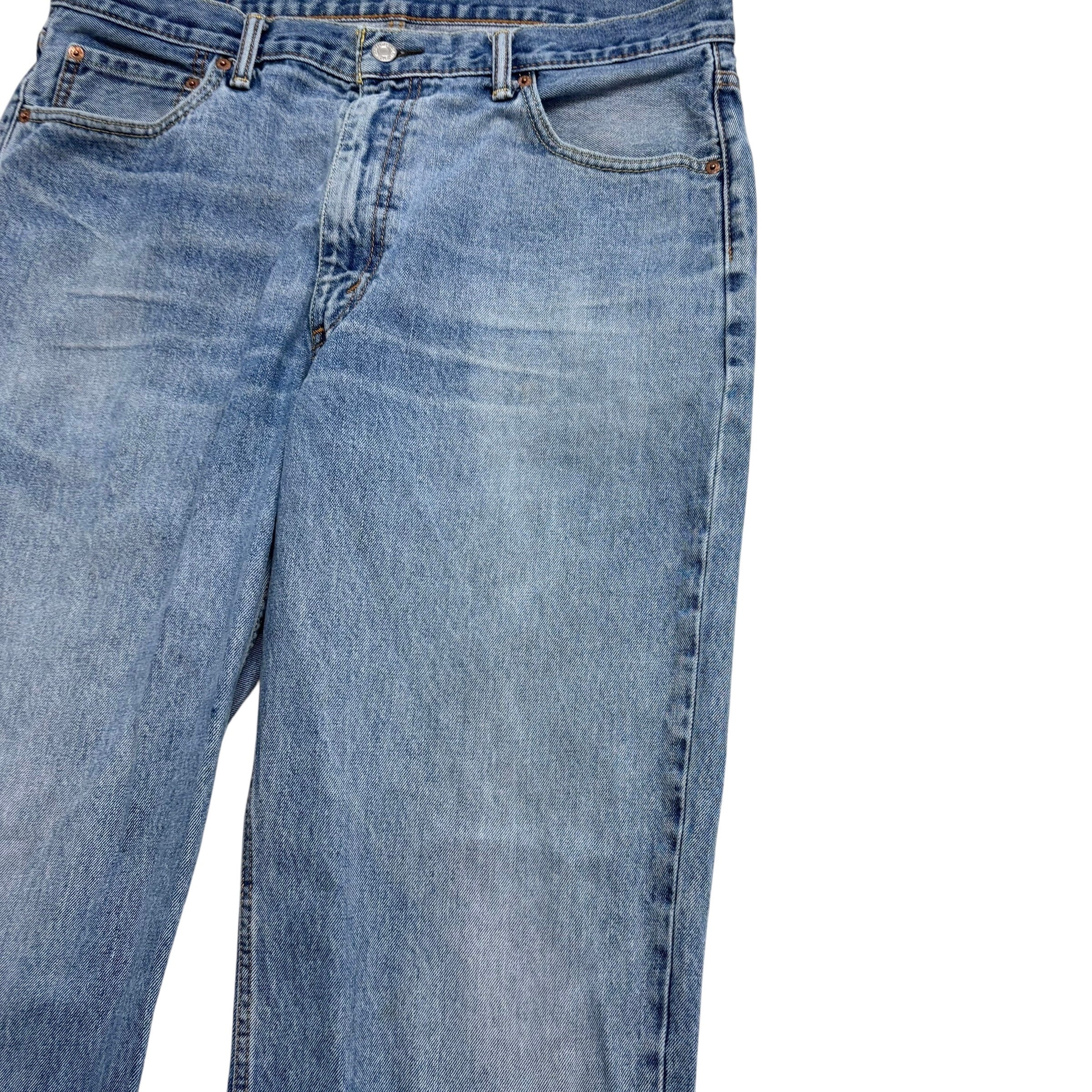 Levis 550 Jeans W36 L32 Mens Light Blue Baggy Relaxed Straight Fit Denim