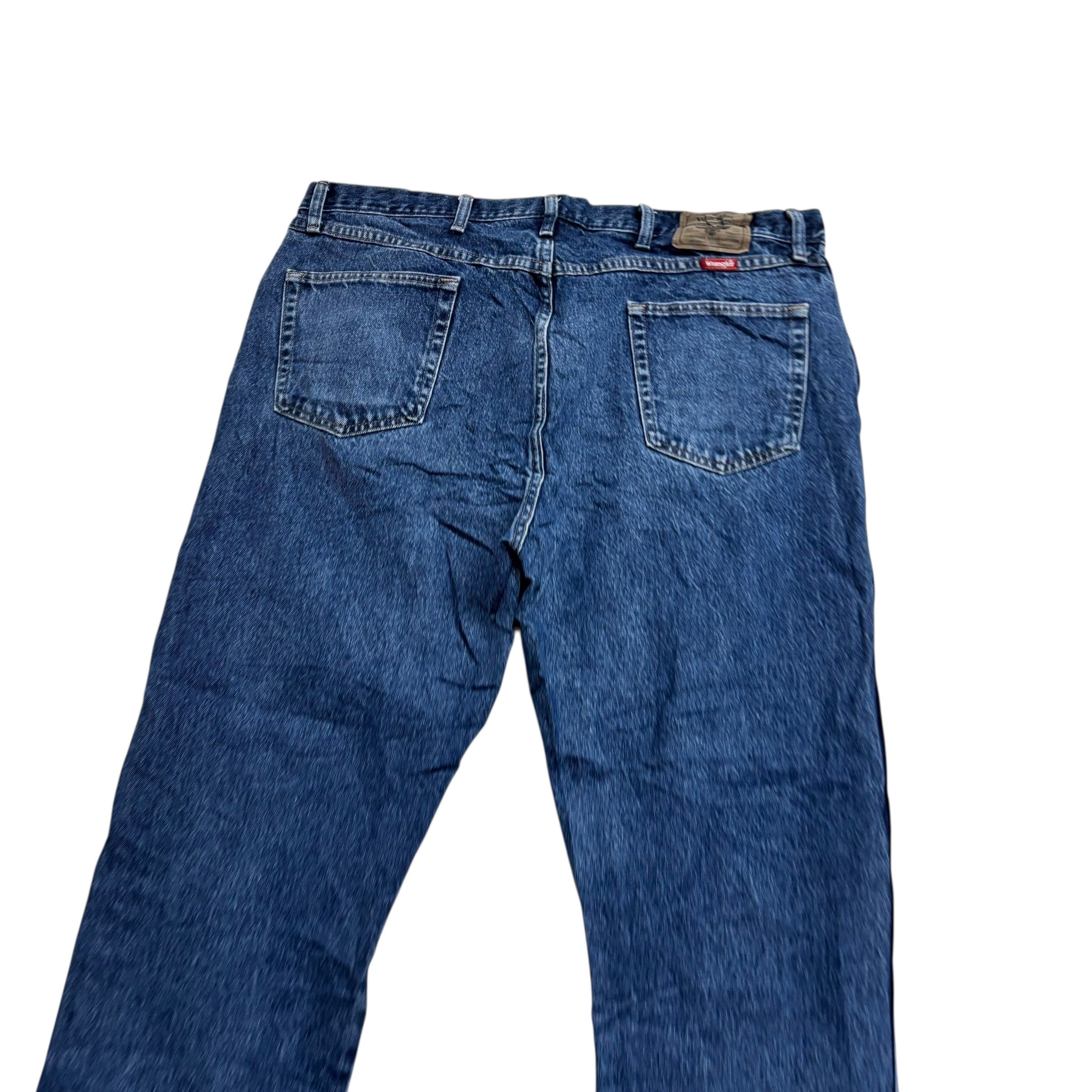 Wrangler Jeans W42 L29 Mens Mid Blue Regular Straight Fit Denim