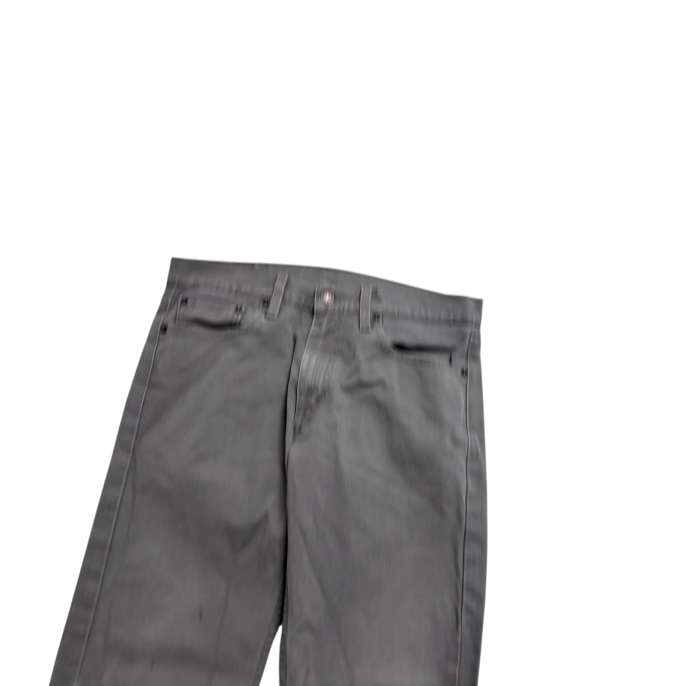 Levis 513 Jeans W31 L30 Mens Grey Slim Straight Fit Stretch Denim (F)