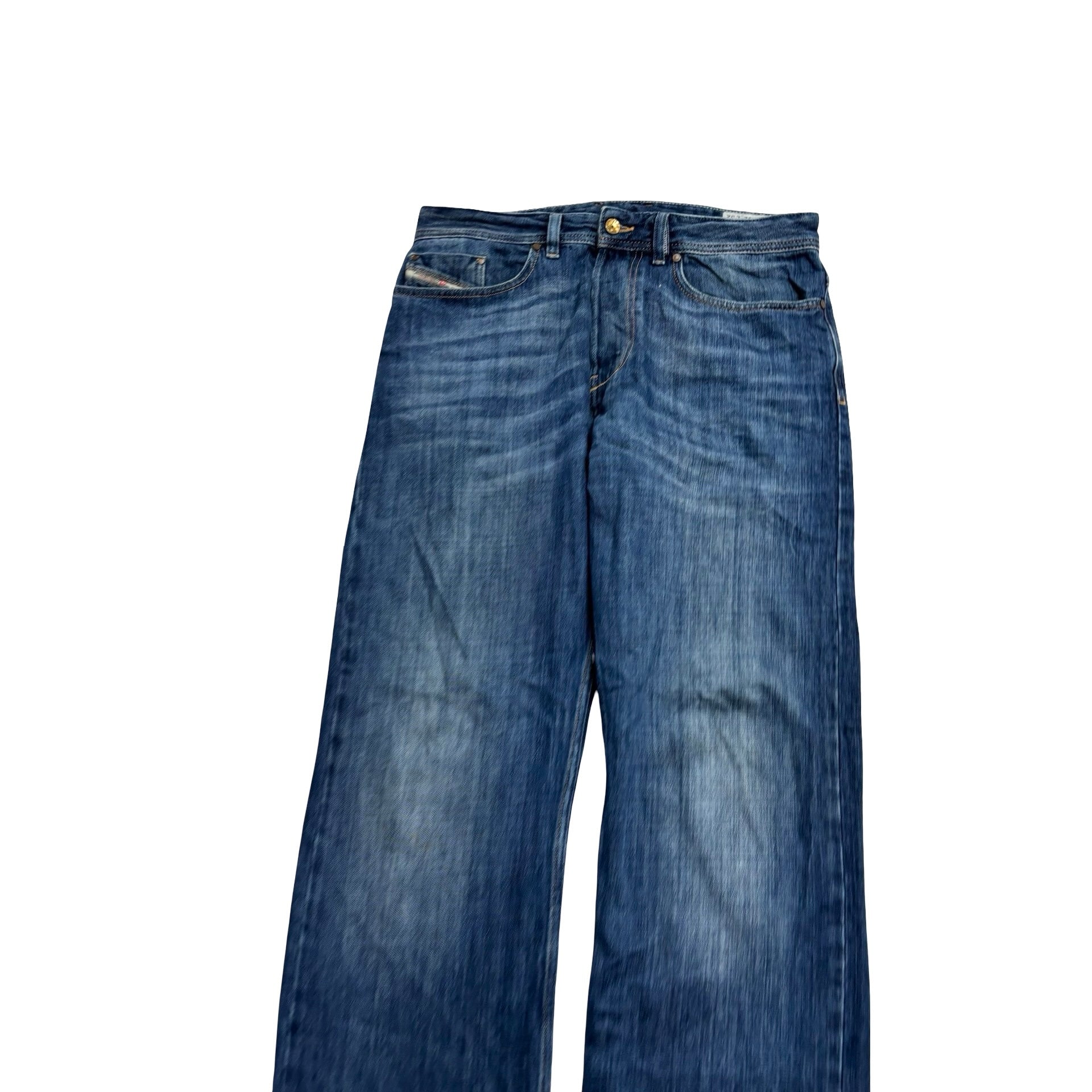 Diesel Korrik Jeans W32 L32 Mens Dark Blue Relaxed Comfort Straight Fit Denim