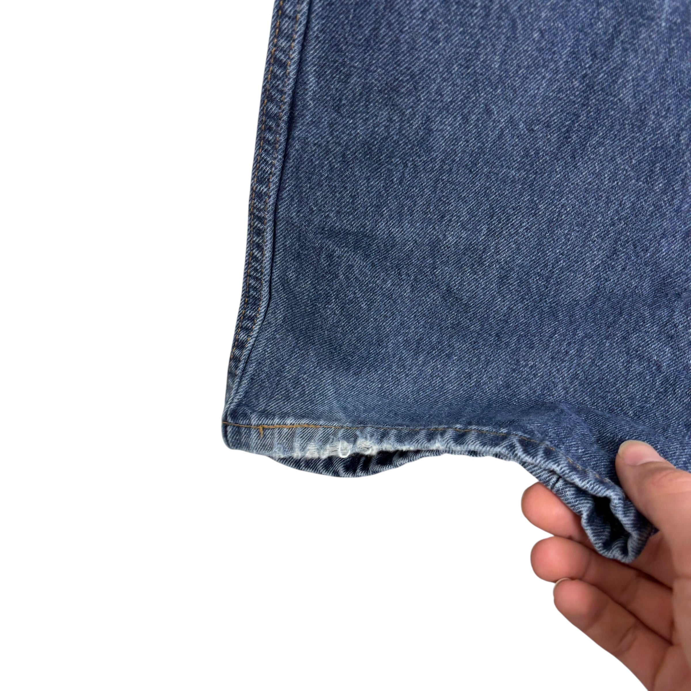 Levis 505 Jeans W38 L32 Mens Mid Blue Regular Straight Fit Denim