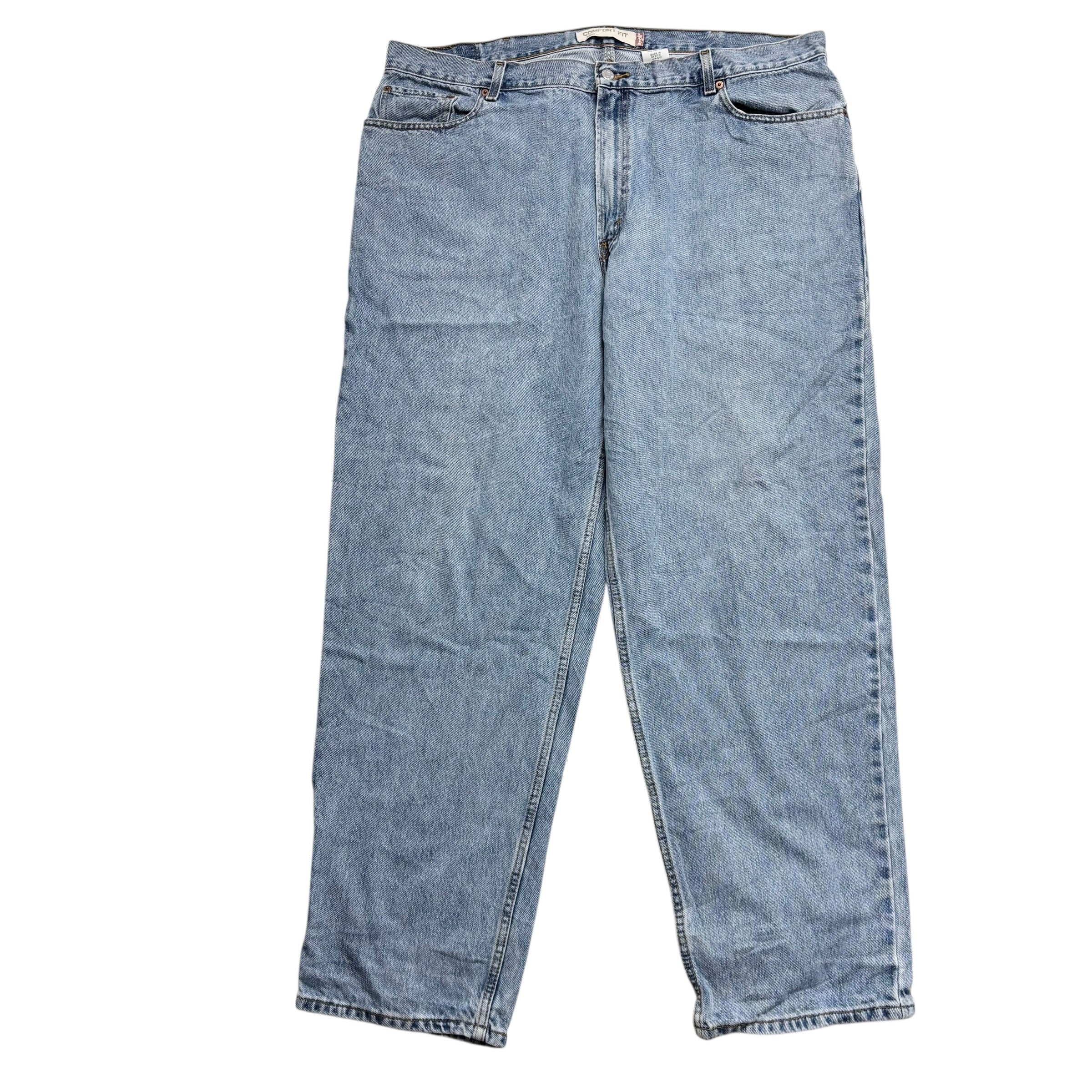 Levis 560 Jeans W44 L32 Mens Light Blue Baggy Relaxed Comfort Vintage Denim (E)