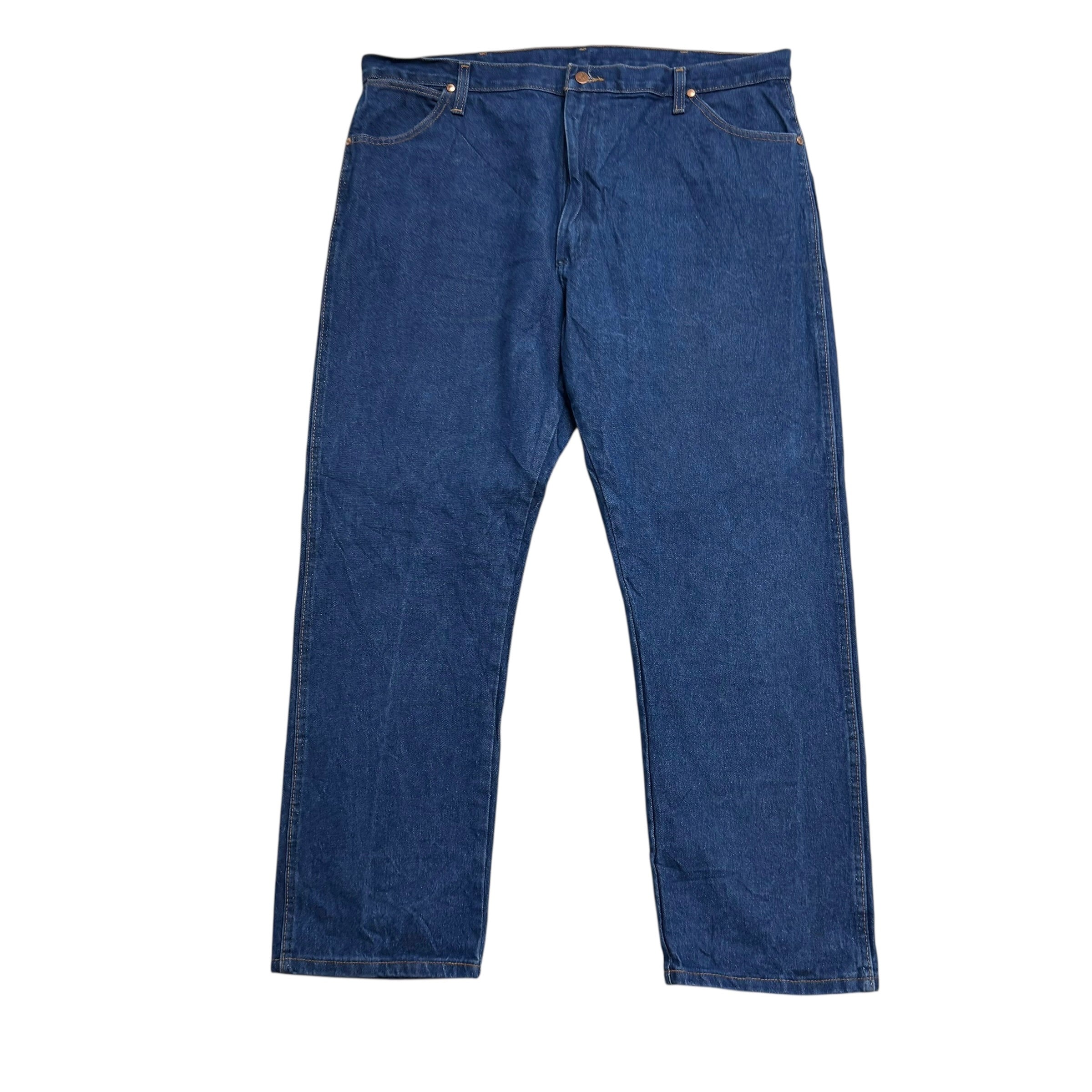 Wrangler Jeans Cowboy Cut W42 L32 Mens Dark Blue 13MWZ Original Fit Denim (E)