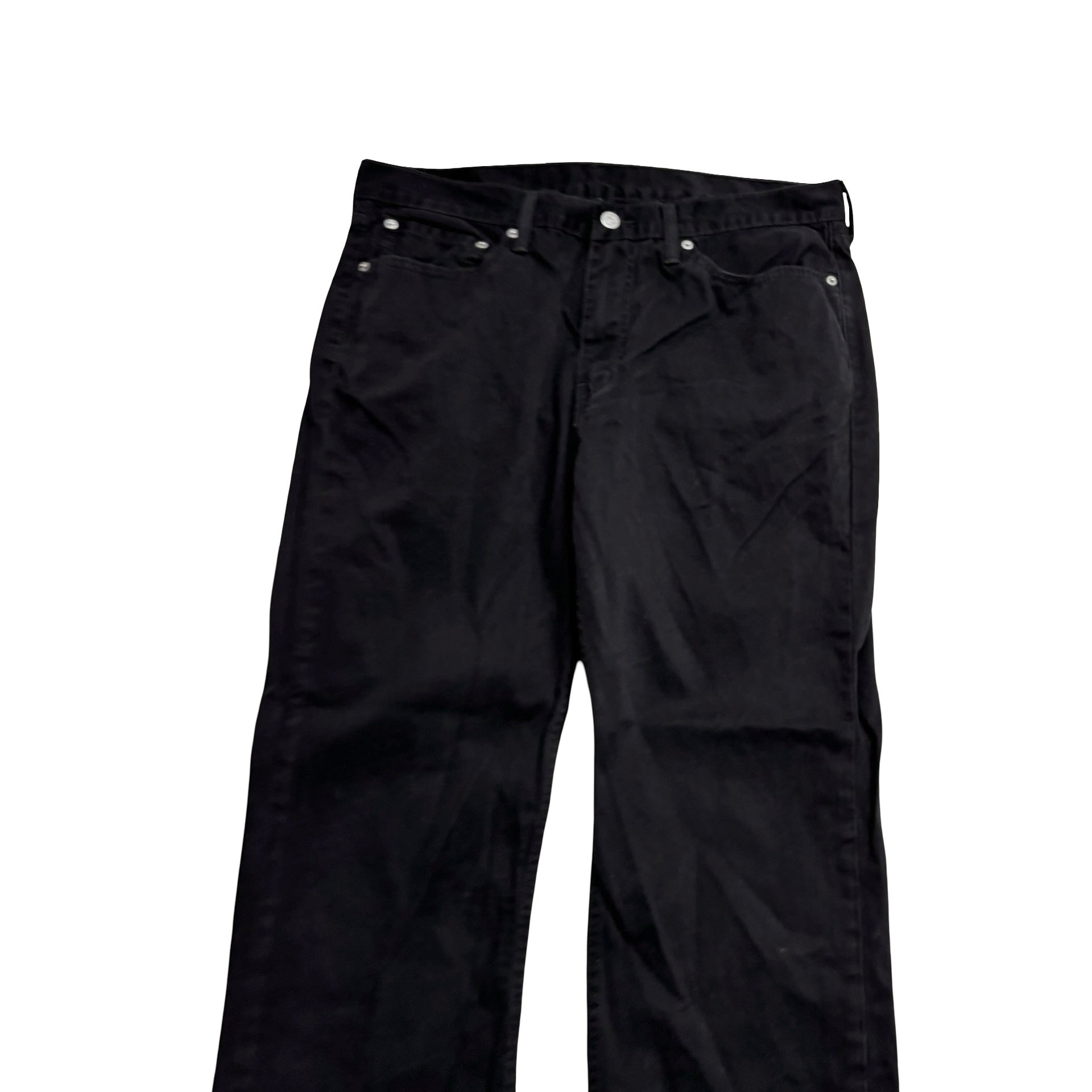 Levis 514 Trousers W36 L32 Mens Black Regular Straight Fit Cotton Pants (E)