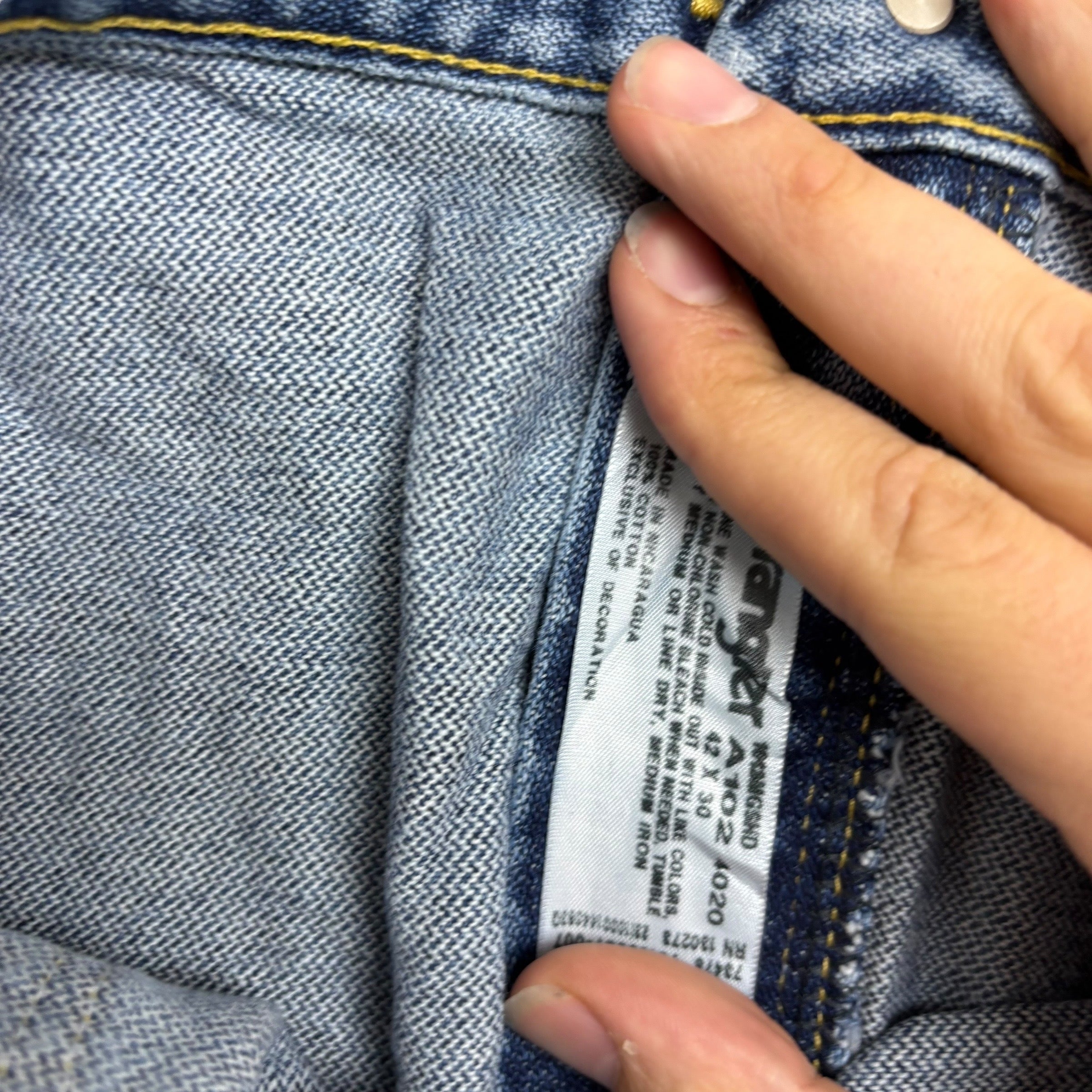 Wrangler Jeans Cowboy Cut W42 L30 Mens Mid Blue 13MG Regular Fit Denim (E)