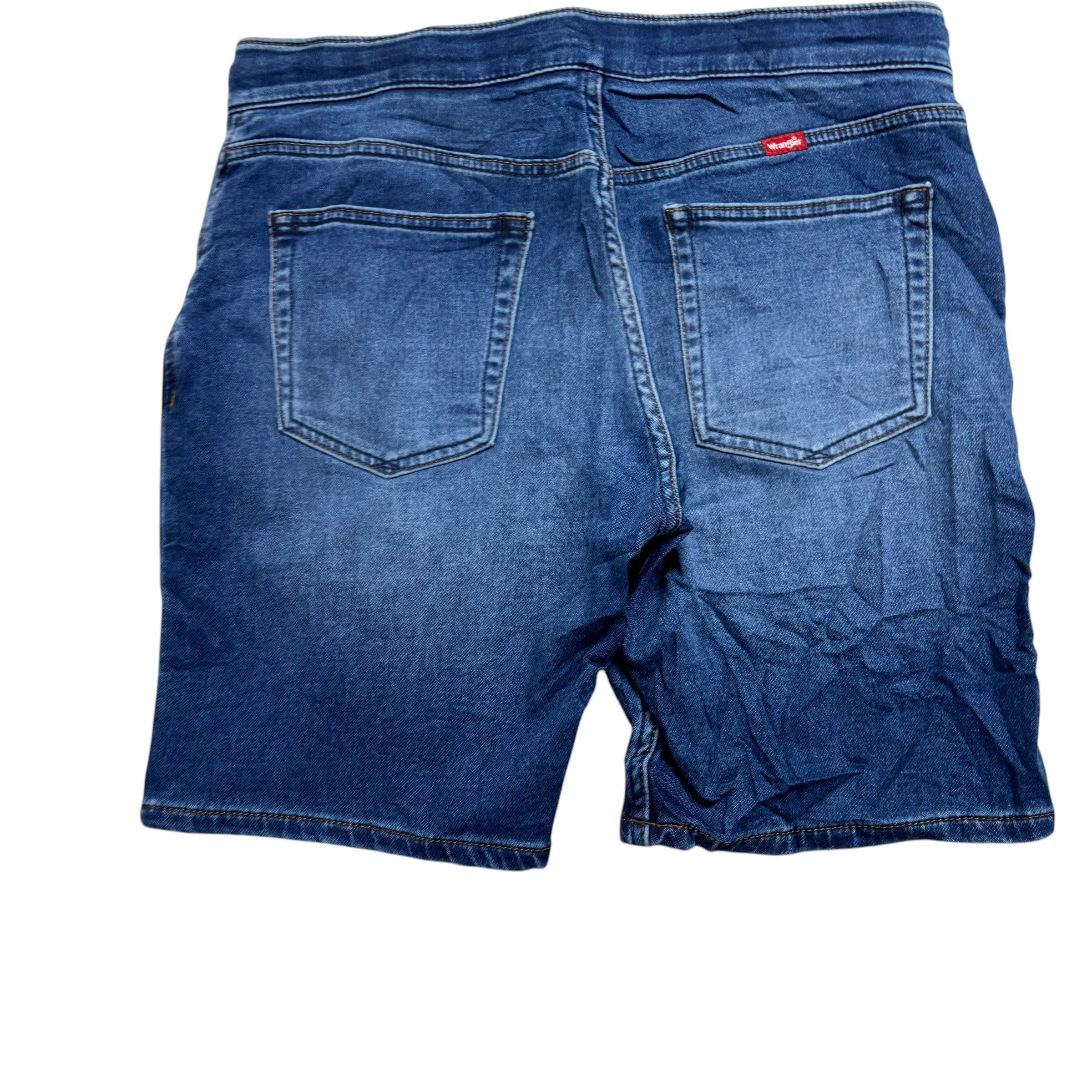 Wrangler Jorts W32 Medium Mens Denim Shorts Dark Blue Regular Fit Stretch (E)