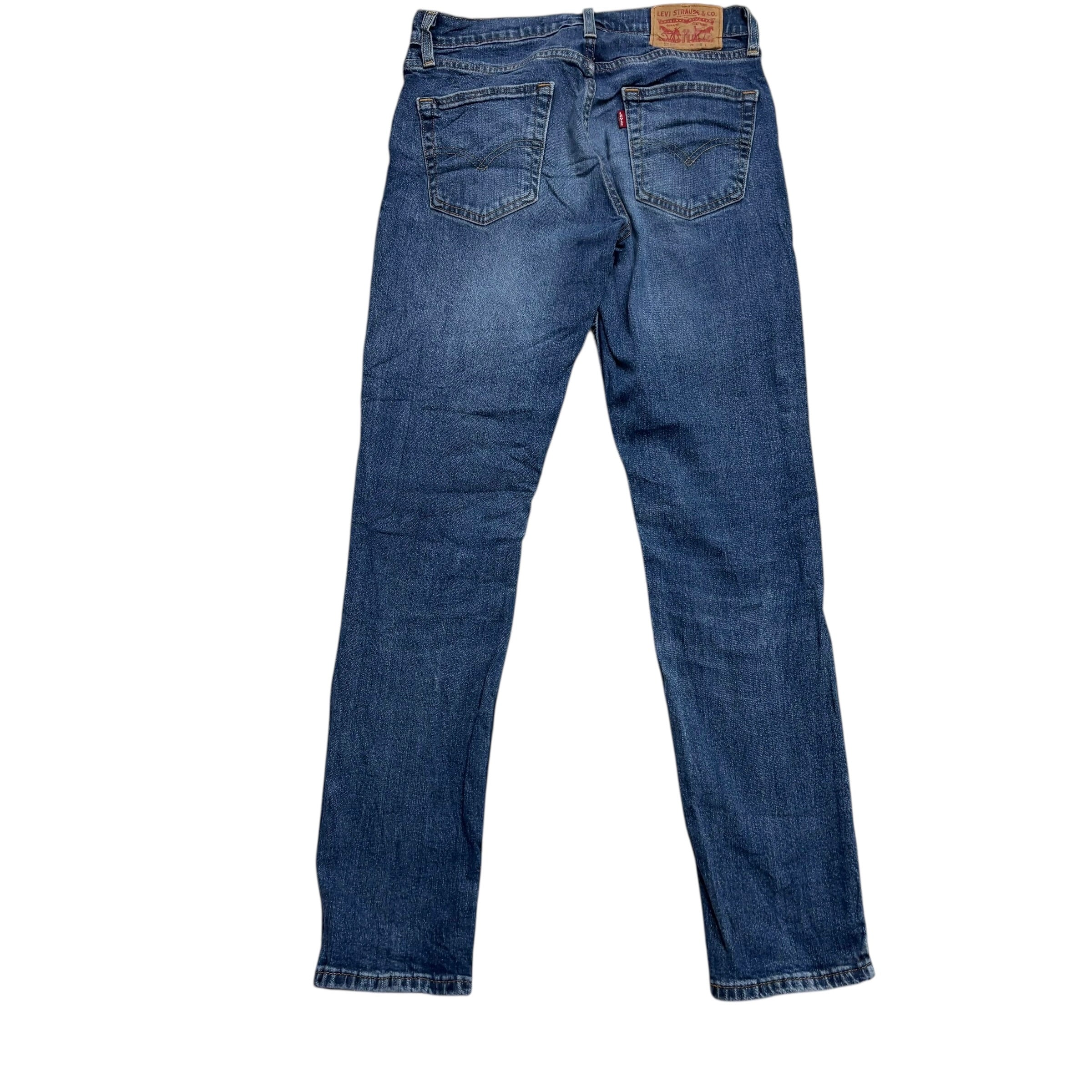 Levis 511 Jeans W29 L32 Mens Mid Blue Slim Fit Stretch Denim (E)