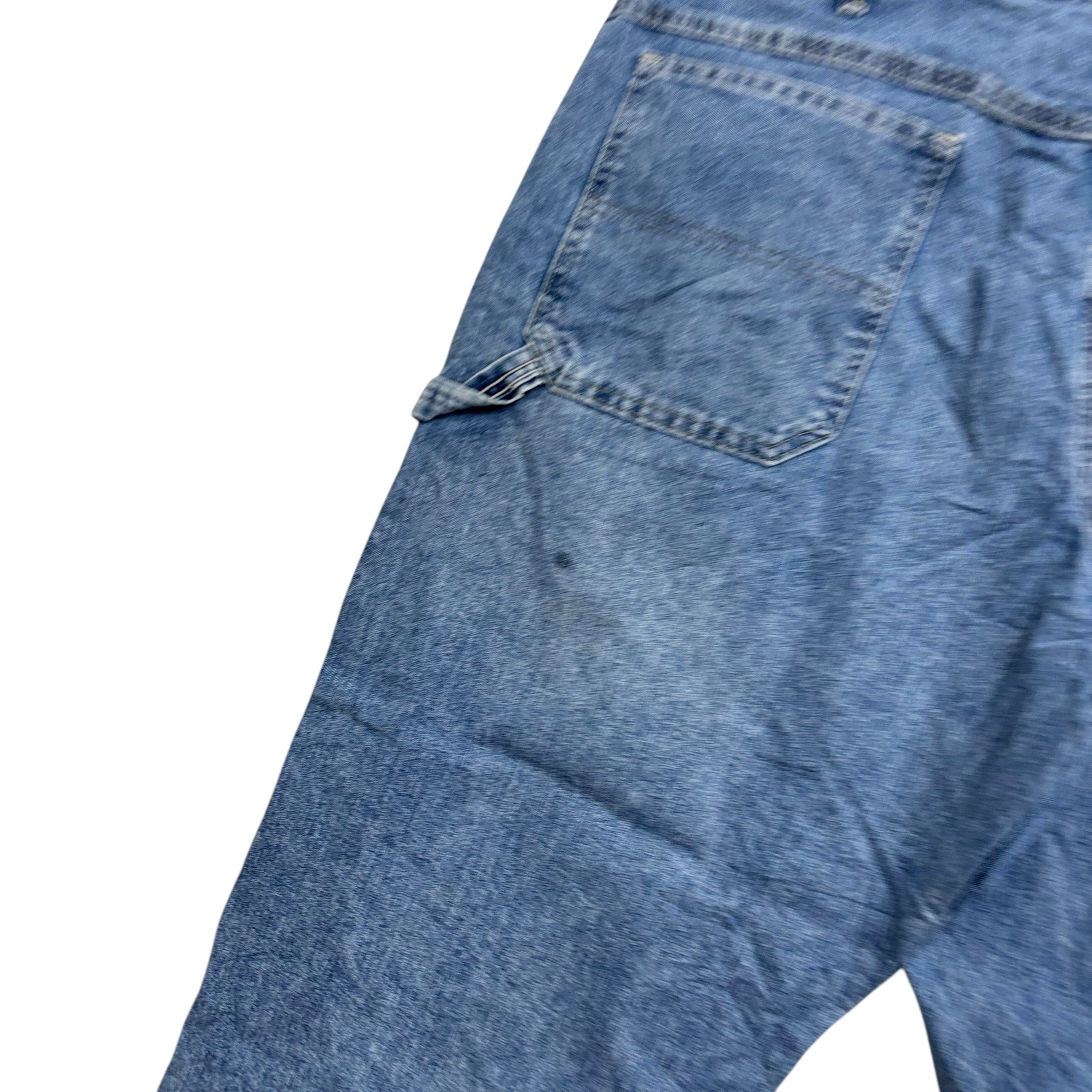 Lee Carpenter Jeans W42 L29 Mens Light Blue Relaxed Straight Fit Denim