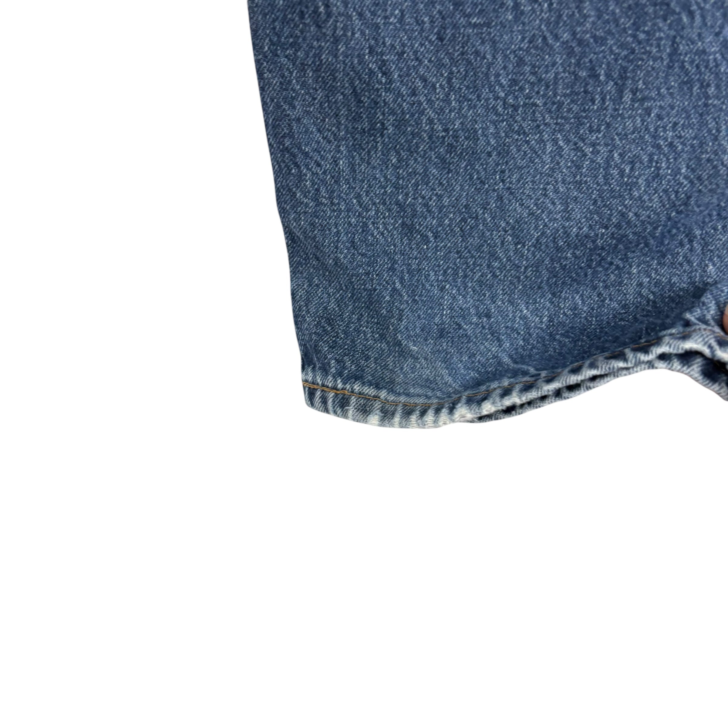 Levis 550 Jeans W38 L30 Mens Mid Blue Relaxed Straight Vintage Made In USA (E)