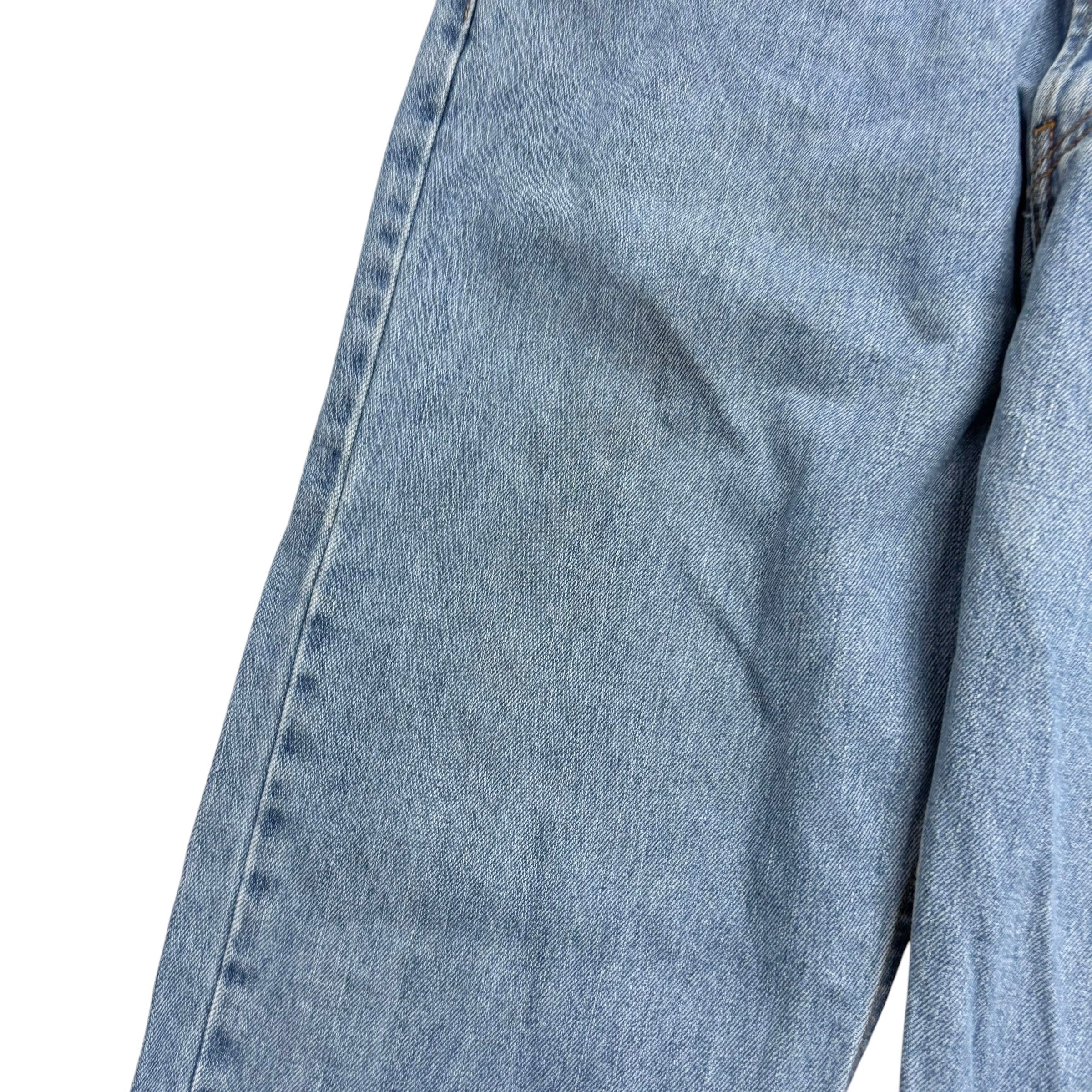 Levis 505 Jeans W38 L29 Mens Light Blue Regular Straight Fit Vintage Denim