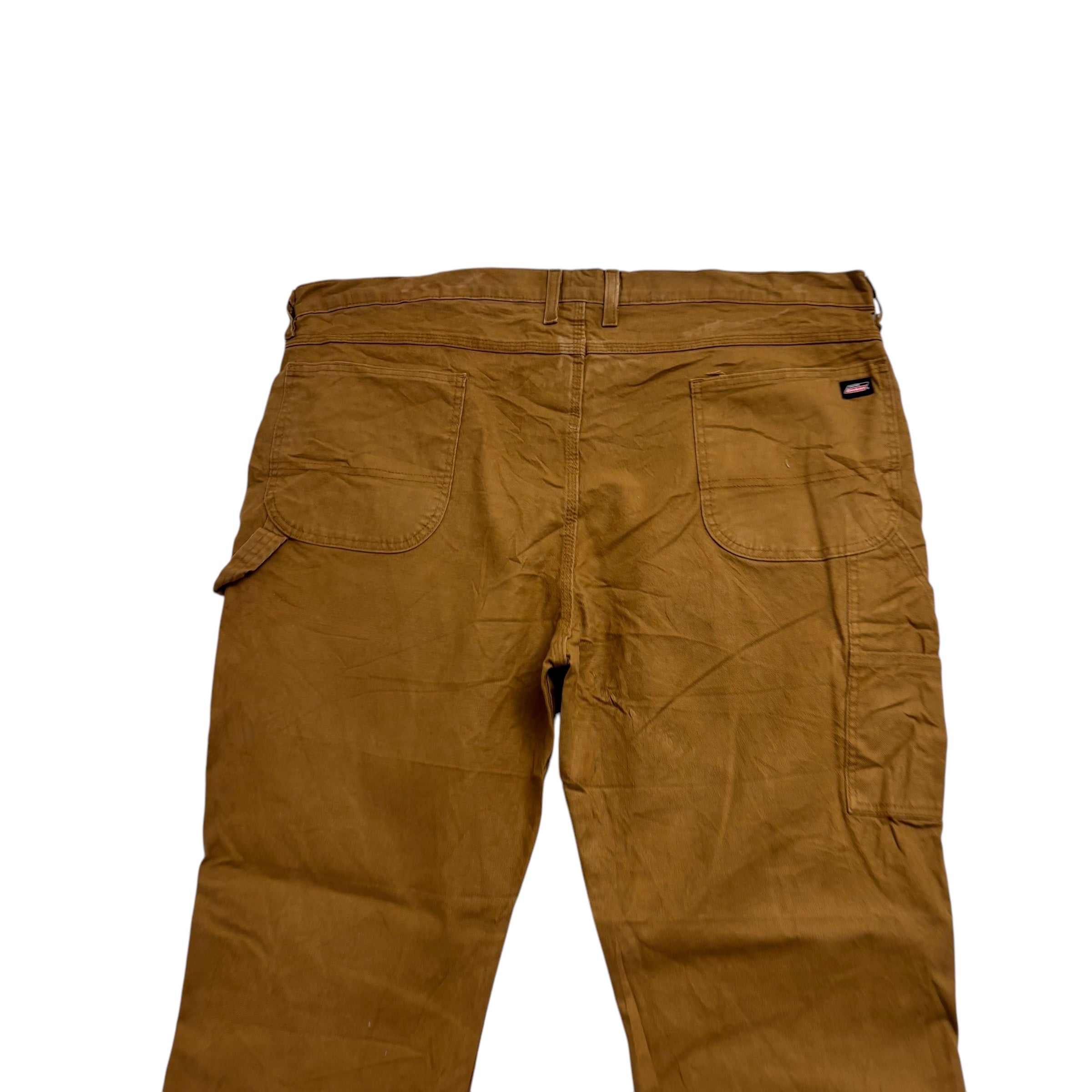 Dickies Carpenter Pants W44 L32 Mens Tan Relaxed Straight Trousers Jeans (E)