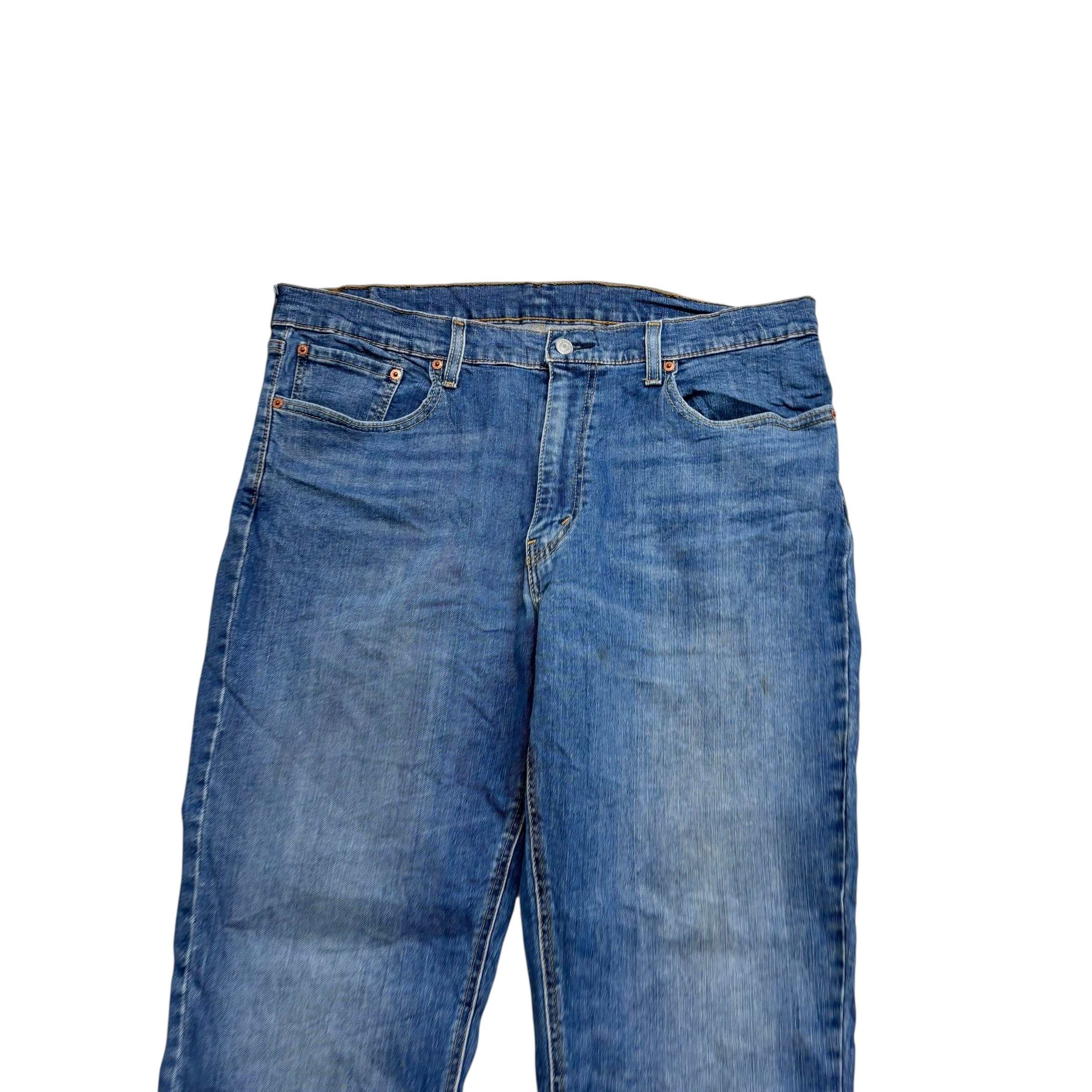 Levis 531 Jeans W38 L32 Mens Mid Blue Tapered Skinny Fit Stretch Denim