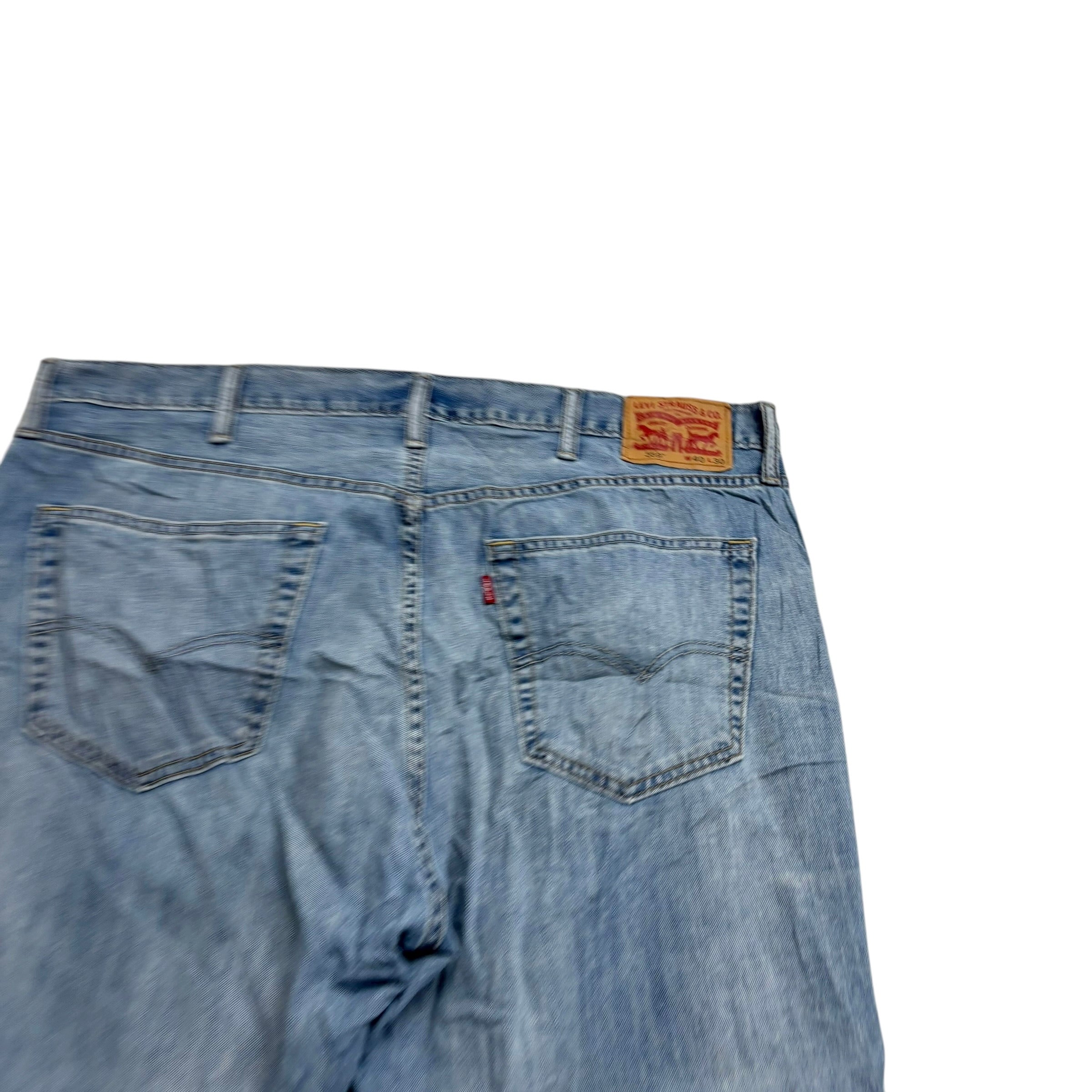 Levis 559 Jeans W40 L29 Mens Light Blue Baggy Relaxed Straight Fit Denim (E)